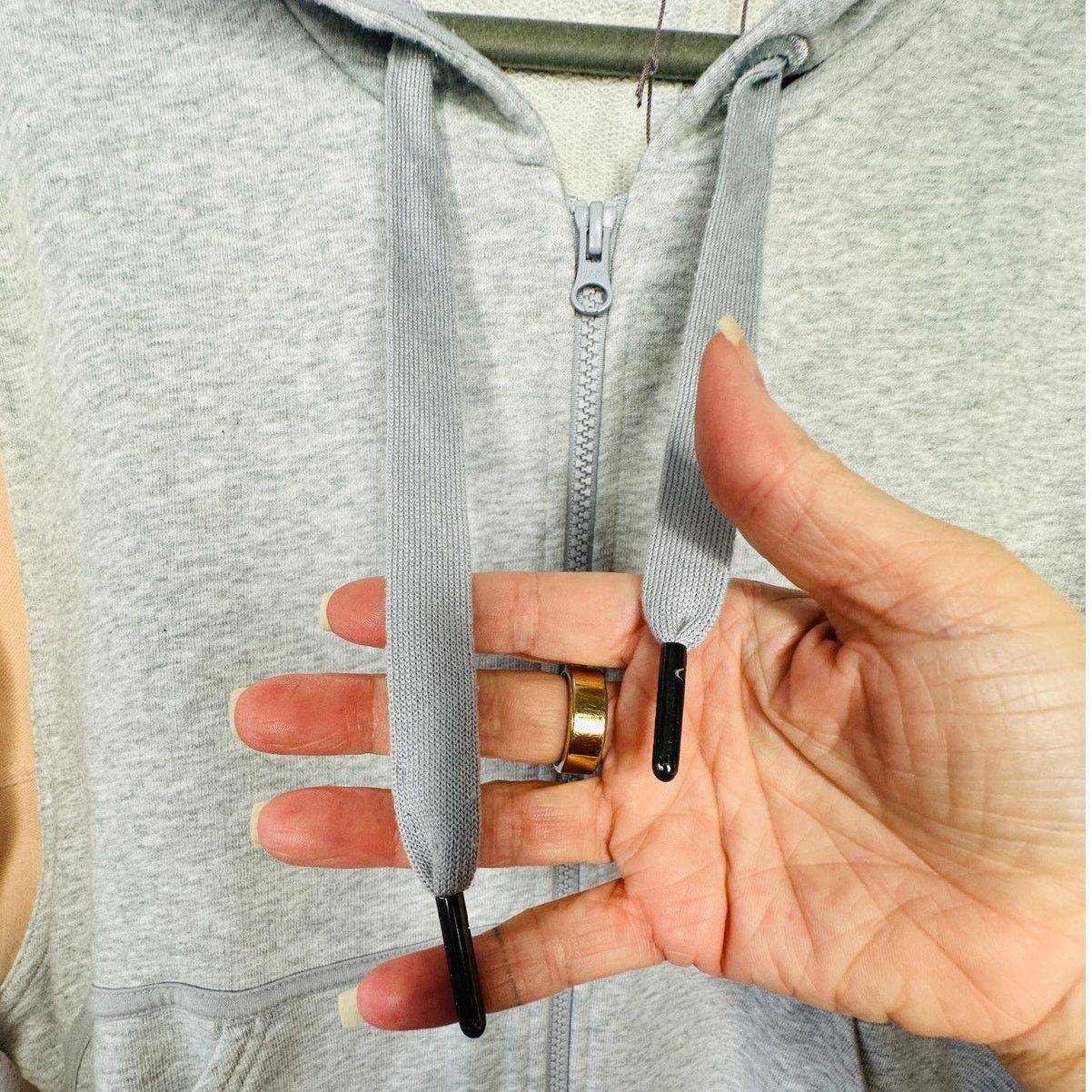 Stella McCartney NWOT Stella McCartney x Adidas Gray Peach Hoodie Sweater L Size L / US 10 / IT 46 - 10 Thumbnail