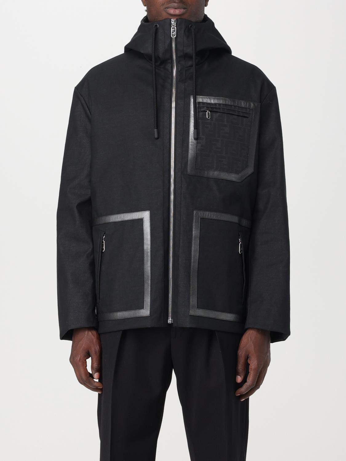 Fendi FENDI black high collar Mackintosh parka jacket 3XL Size US XXL / EU 58 / 5 - 3 Thumbnail
