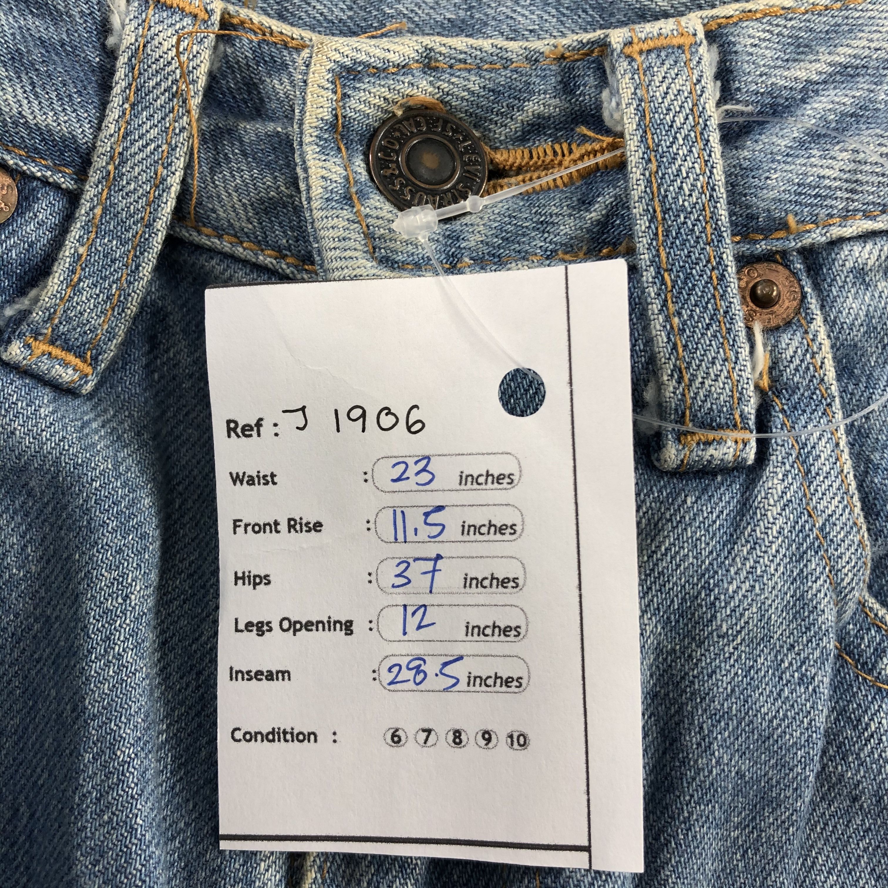Levi's Vintage 90s Light Wash Levis 515 Jeans-J1906 Size US 26 / EU 42 - 12 Thumbnail