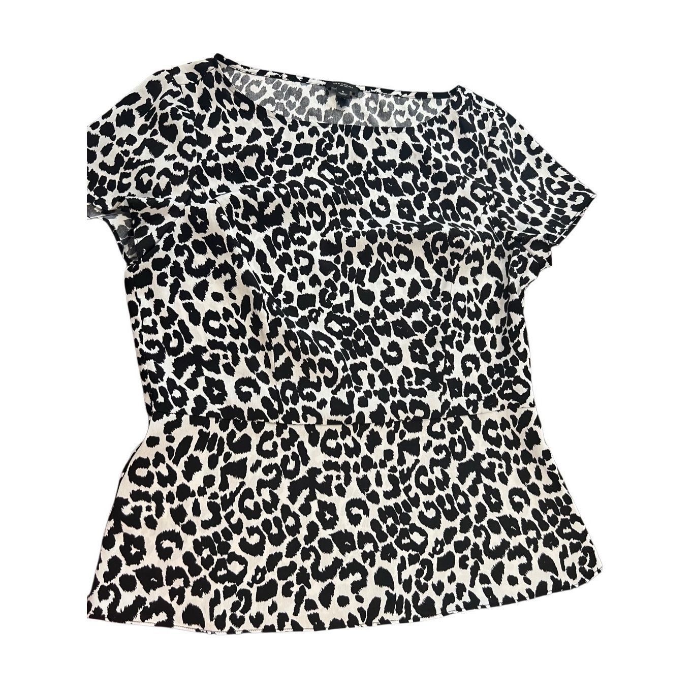 Ann Taylor Ann Taylor cheetah print blouse top size 8 Size S / US 4 / IT 40 - 4 Thumbnail