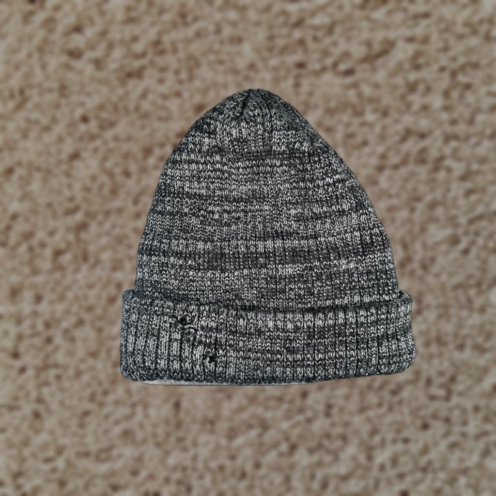 Vintage Beanie Toque Adult One Size Black White Knit Acrylic Polyester Lined Camp Ski Hat/Cap Unisex Adults Winter Outdoor Hiking Size ONE SIZE - 1 Thumbnail