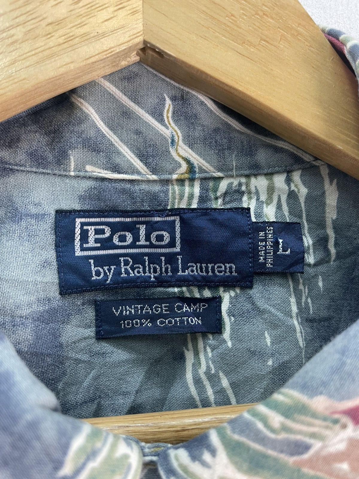 Polo Ralph Lauren 90s Polo Ralph Lauren Open Collar Shirt Vintage Camp Hawaii Size US L / EU 52-54 / 3 - 4 Thumbnail