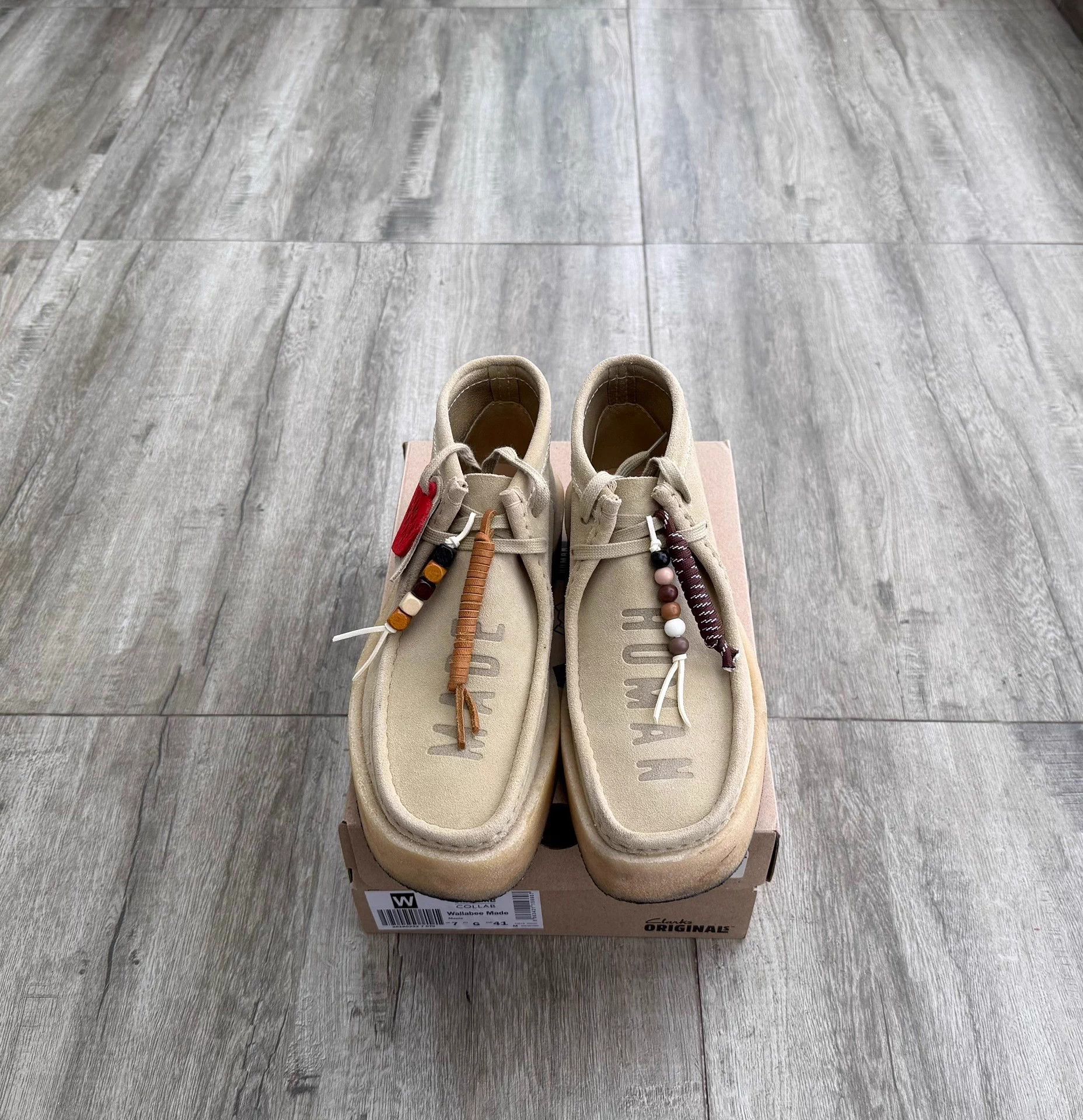 HUMAN MADE x Clarks Originals Wallabee Worn 2x Size 41