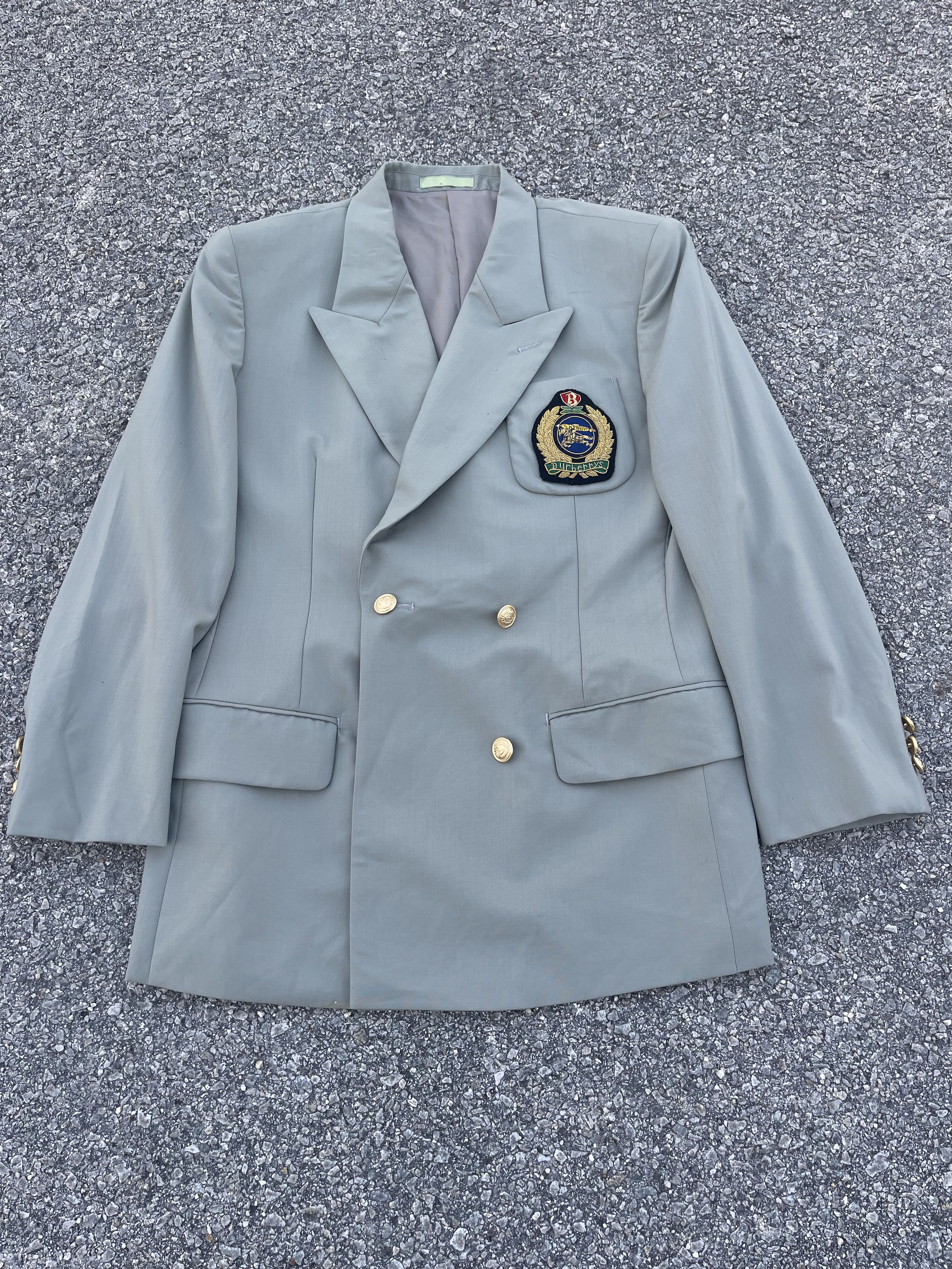 Burberry × Vintage Vtg Burberrys Blazer with Badge Size 34R - 5 Thumbnail