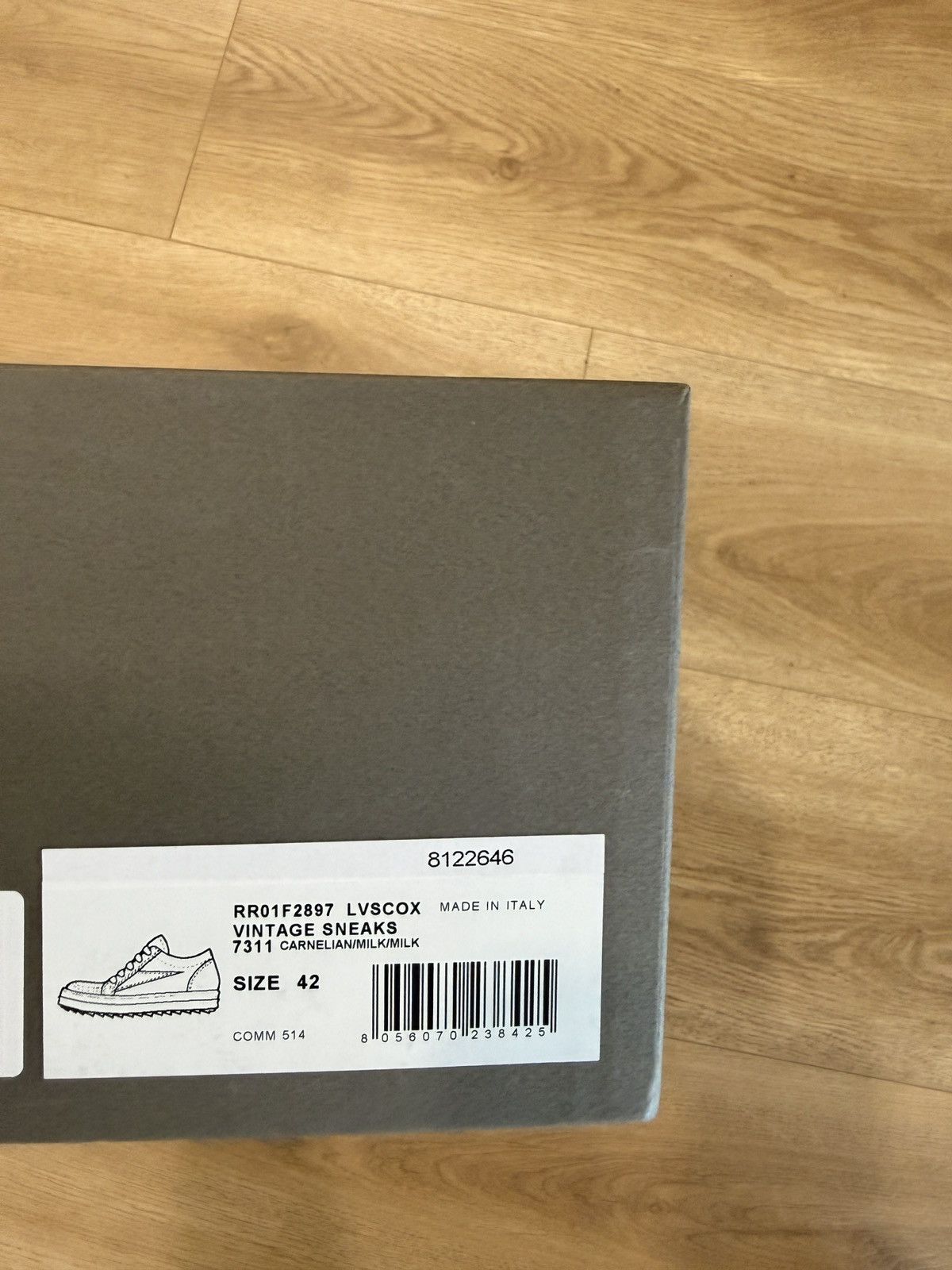 Rick Owens RICK OWENS VINTAGE SNEAKER CARNELIAN Size US 9 / EU 42 - 5 Thumbnail