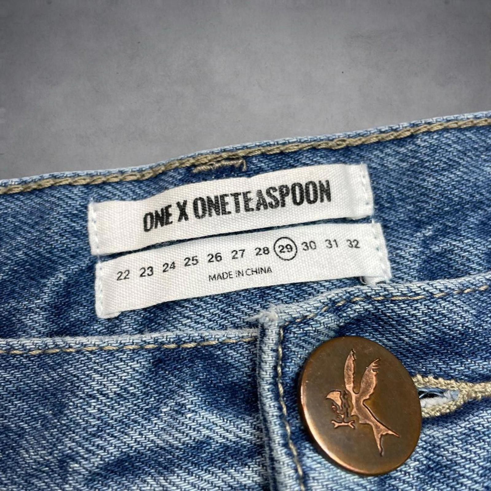 One Teaspoon One Teaspoon Denim Skirt Size 29 Blue Vintage Distressed Hem Size 28" / US 6 / IT 42 - 3 Thumbnail