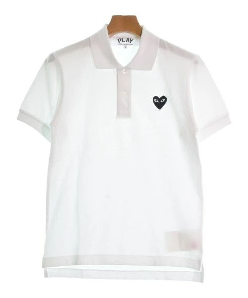 Comme des Garcons PLAY Polo Shirt Cotton Short Sleeve Patch Black Heart White Size US S / EU 44-46 / 1 - 1 Thumbnail