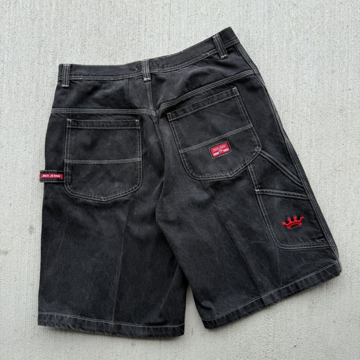 JNCO Vintage JNCO black denim shorts size 38 Size US 38 / EU 54 - 1 Thumbnail