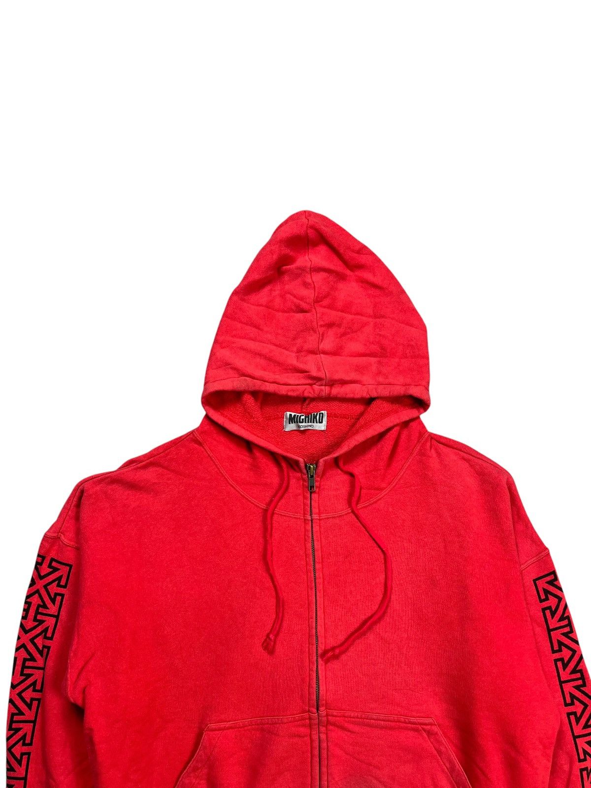 Japanese Brand 1980s Michiko London - Airport Sign Zip Hoodie Size US M / EU 48-50 / 2 - 7 Thumbnail