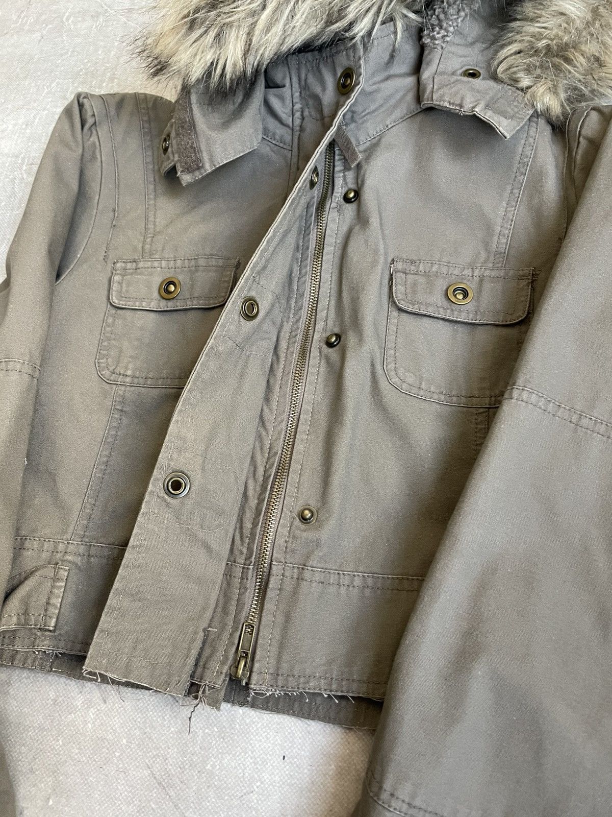 Junya Watanabe Junya Watanabe style cropped fur hood jacket y2k Size US M / EU 48-50 / 2 - 9 Thumbnail