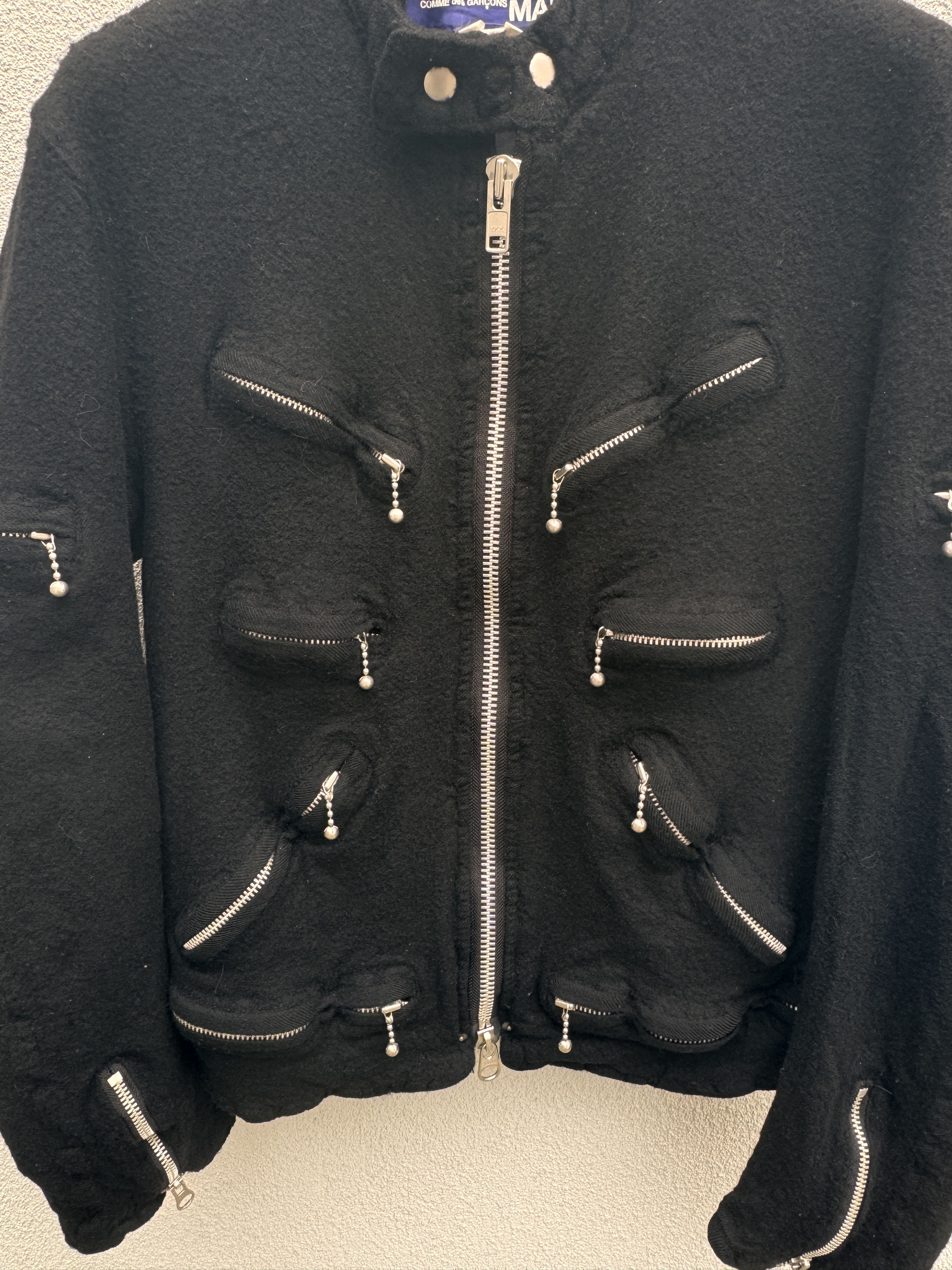 Comme des Garcons Junya Watanabe x Comme des Garcons Biker Wool Jacket Size US M / EU 48-50 / 2 - 4 Thumbnail