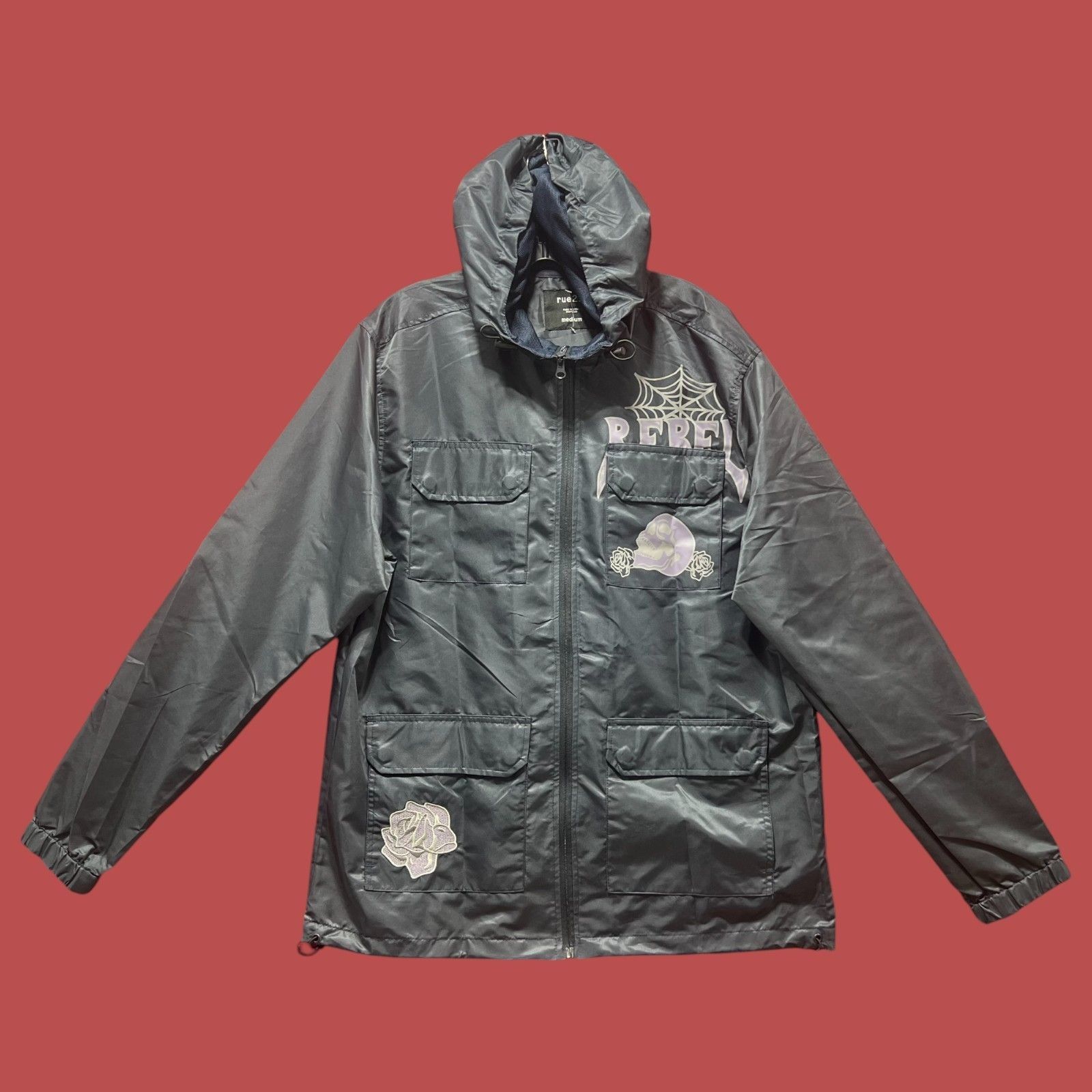 rue21 Rue 21 - Men's Waterproof Jacket - Dark - Blue - Medium Size US M / EU 48-50 / 2 - 1 Thumbnail