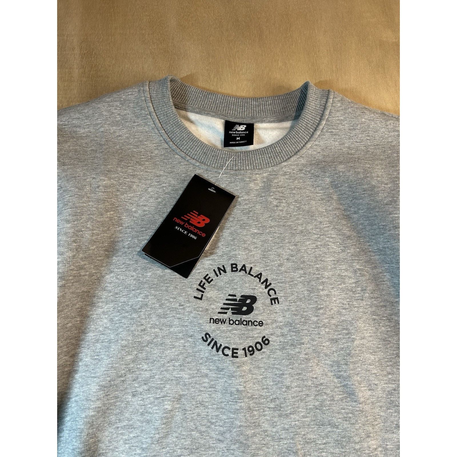 New Balance New Balance Life In Balance CrewNeck ASOS Sz M Gray New Size US M / EU 48-50 / 2 - 2 Thumbnail