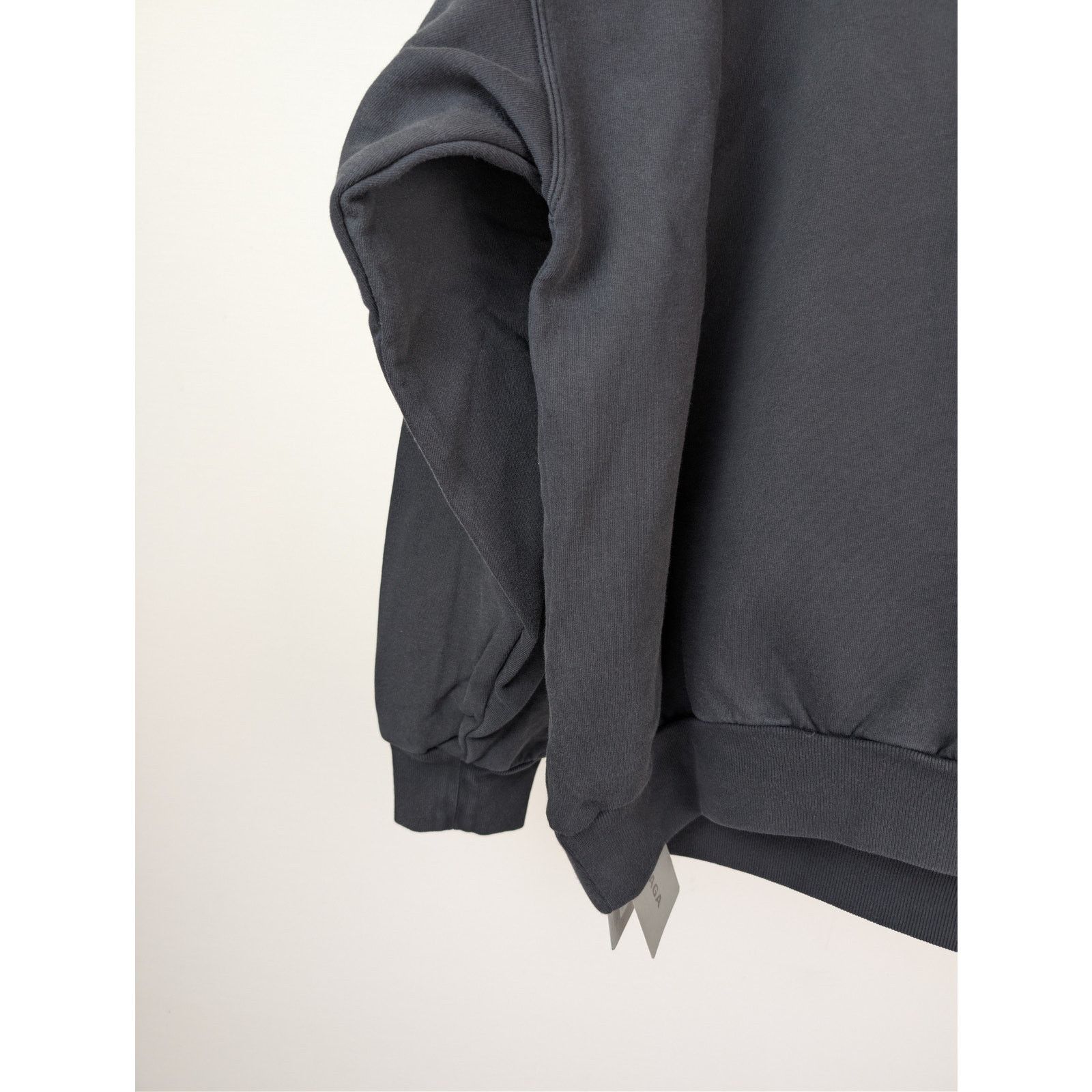 Balenciaga o1rshd1 3B Sports Icon Hoodie in Washed Dark Grey Size US S / EU 44-46 / 1 - 14 Thumbnail