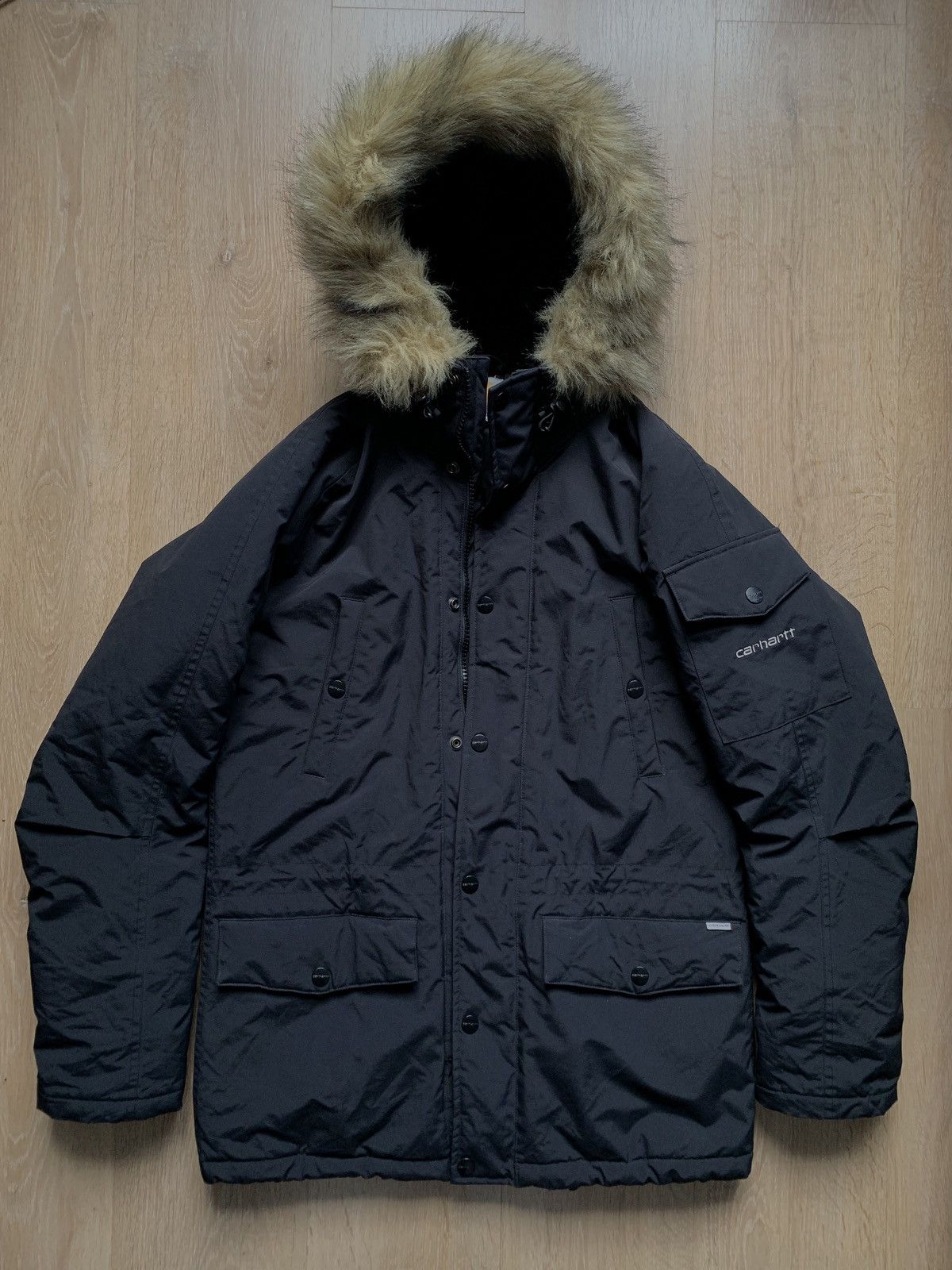 image of Carhartt Anchorage Parka Men's Jacket in Black (Size Medium)