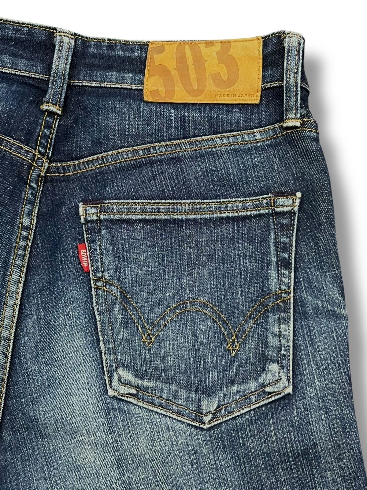 Edwin Vintage Edwin 503 Japan - Faded Wash, Distressed Denim Size US 31 - 8 Thumbnail