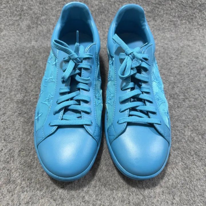 Louis Vuitton Louis Vuitton Blue Low-Top Fashion Sneakers -2508 Size US 8 / EU 41 - 2 Thumbnail