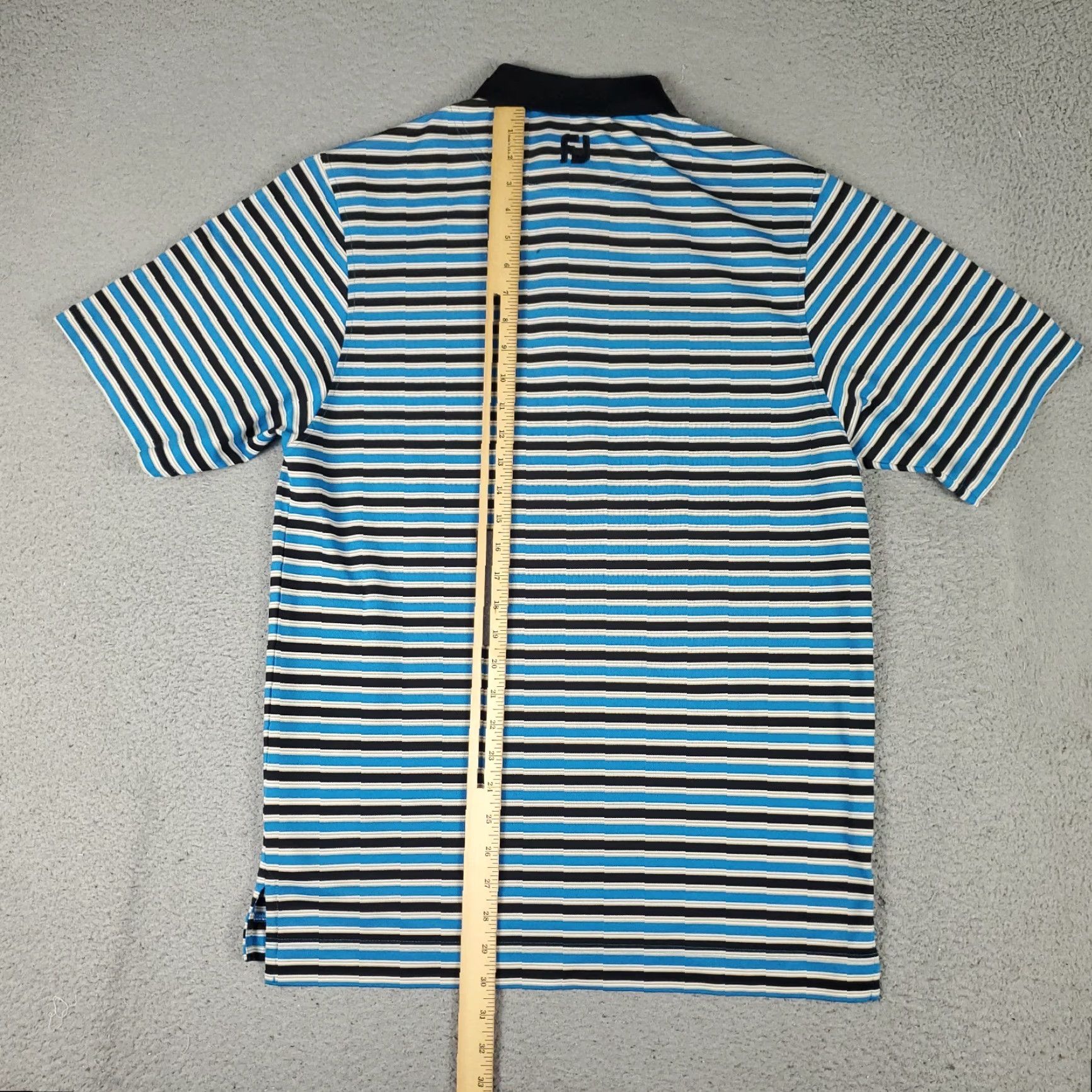 Footjoy VINTAGE FootJoy Polo Shirt Mens Size Small Blue Striped Golf Casual Short Sleeve Size US S / EU 44-46 / 1 - 4 Thumbnail