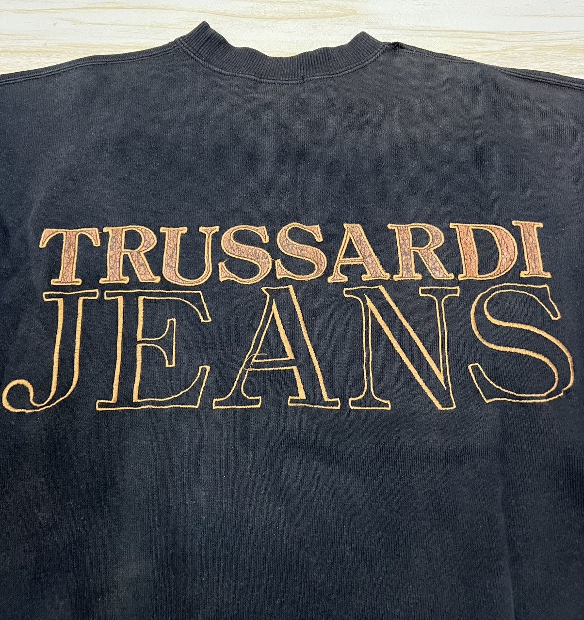 Trussardi 90s Trussardi Jeans Sun Faded Sweatshirt Size US L / EU 52-54 / 3 - 6 Thumbnail