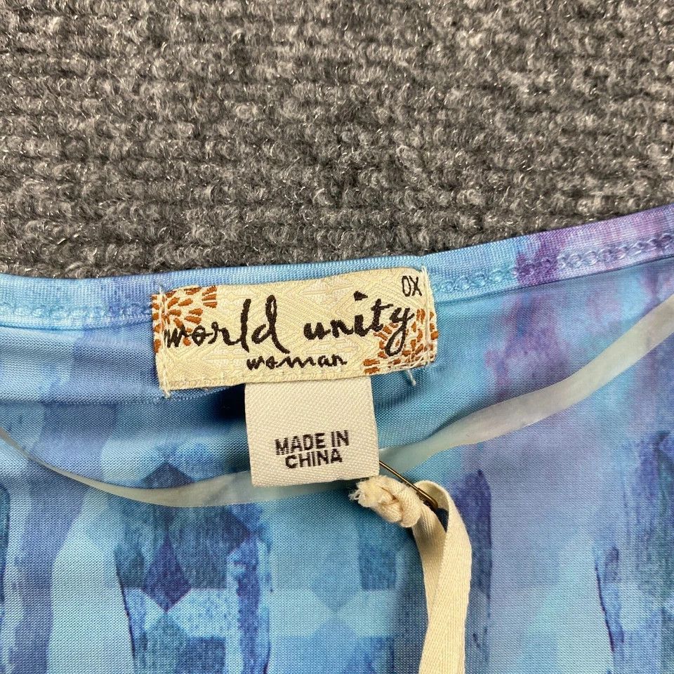 Other World Unity Top Women's 0X Floral Casual Polyester Blend NWT Size XS / US 0-2 / IT 36-38 - 2 Thumbnail