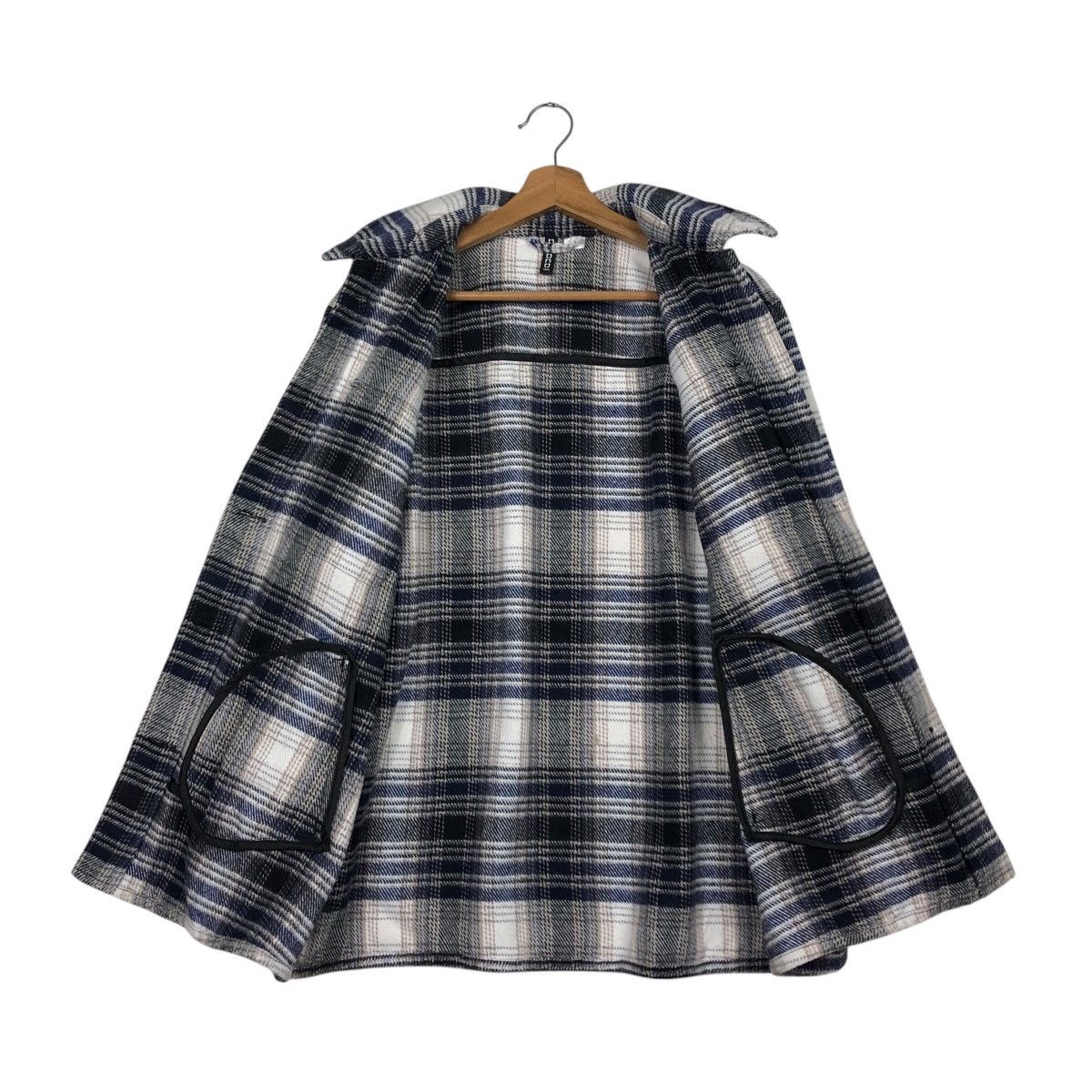 Japanese Brand 📌Vintage Flannel Jacket Wool Divided Tartan Issey Miyake Size US M / EU 48-50 / 2 - 14 Thumbnail