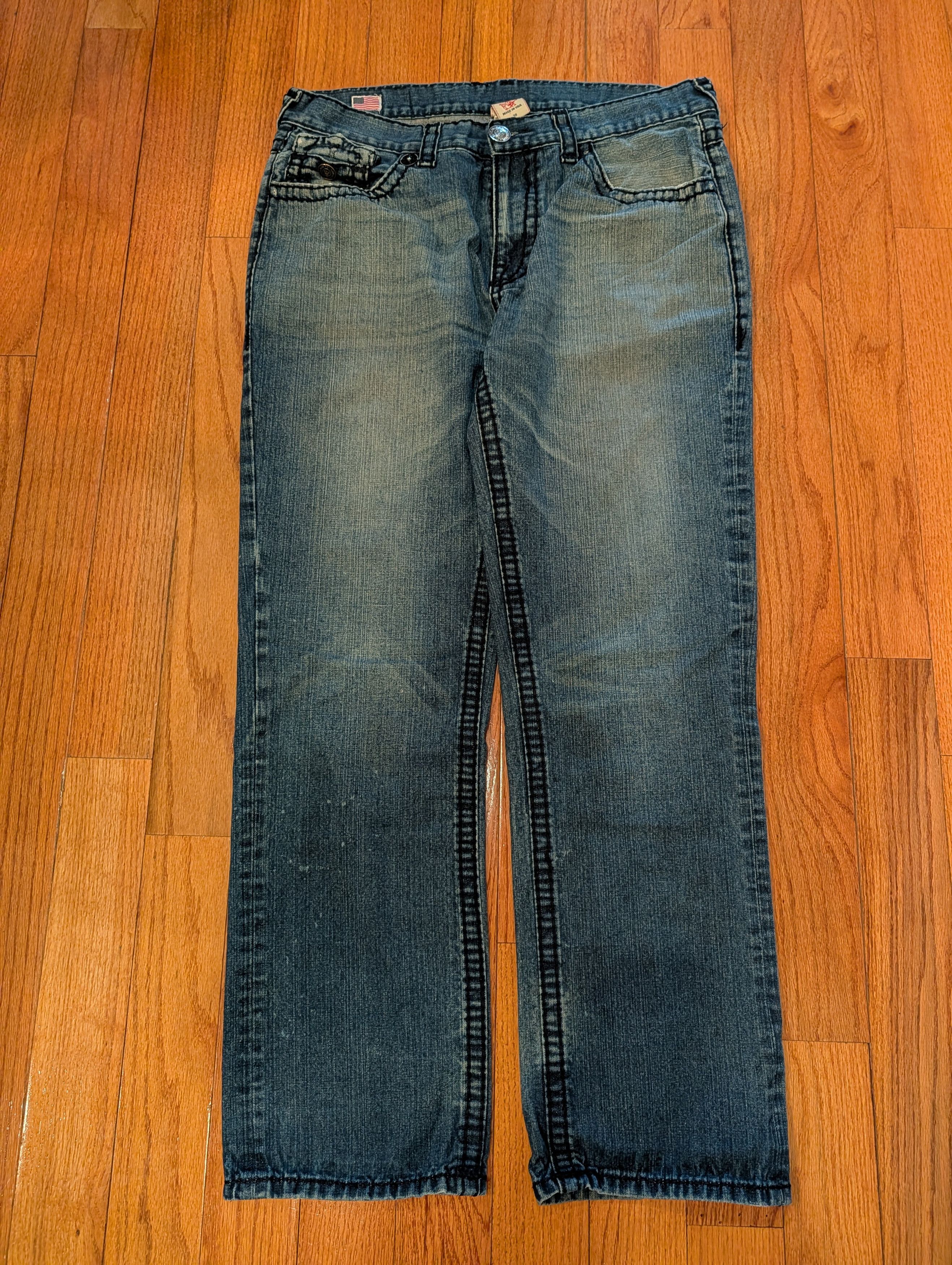 True Religion True Religion Ricky Super T Jeans Made in USA Triple Stitch Size US 38 / EU 54 - 6 Thumbnail