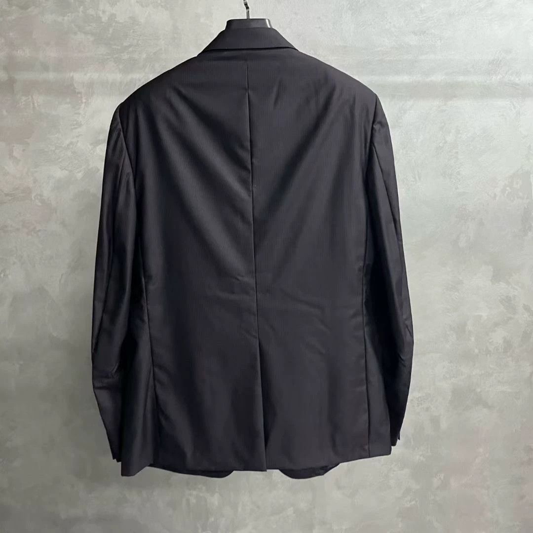 Lanvin lanvin black logo detail blazer jacket Size US XXL / EU 58 / 5 - 2 Thumbnail
