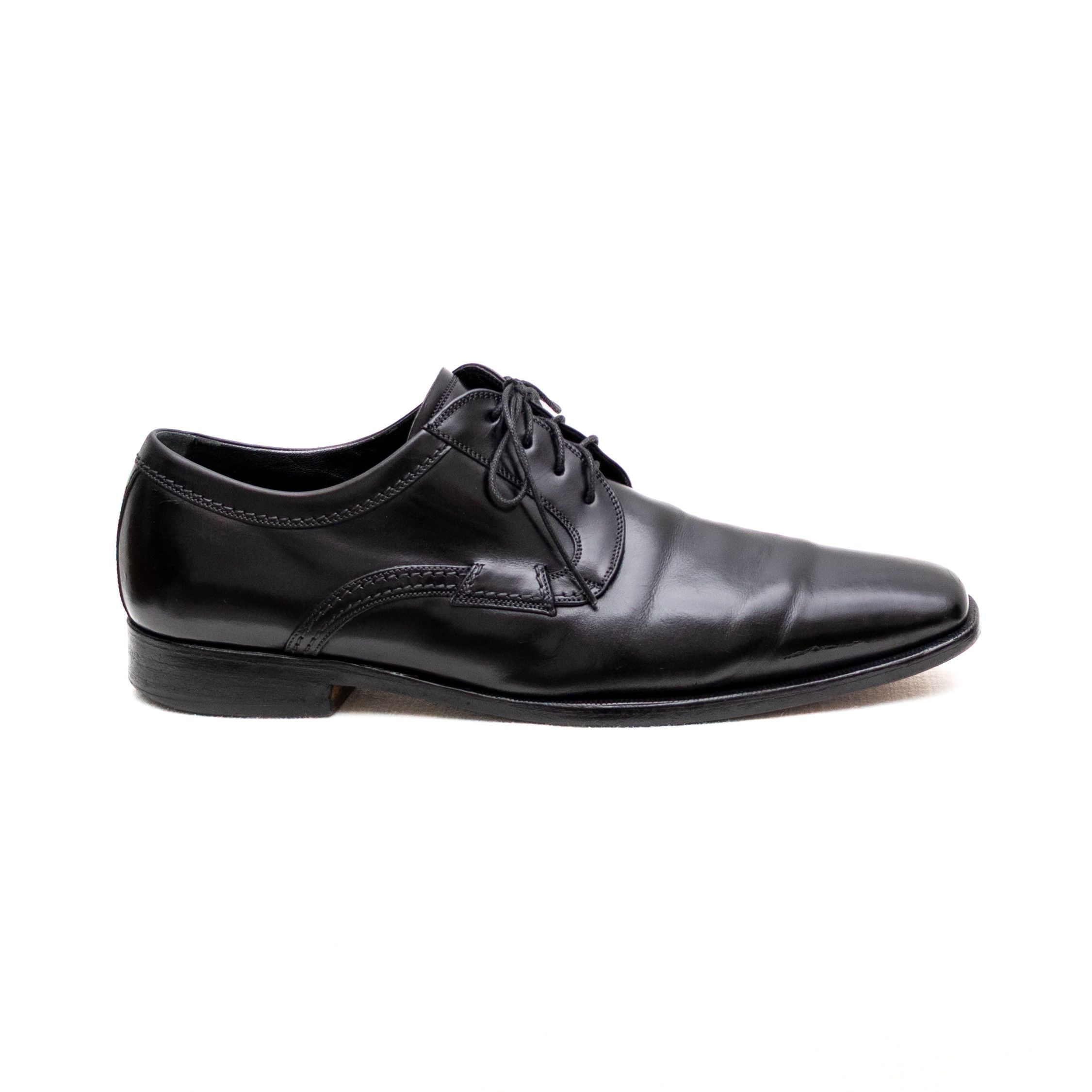 Dolce & Gabbana Dolce & Gabbana Men’s Black Leather Oxford Dress Shoes US 9 Size US 9 / EU 42 - 3 Thumbnail