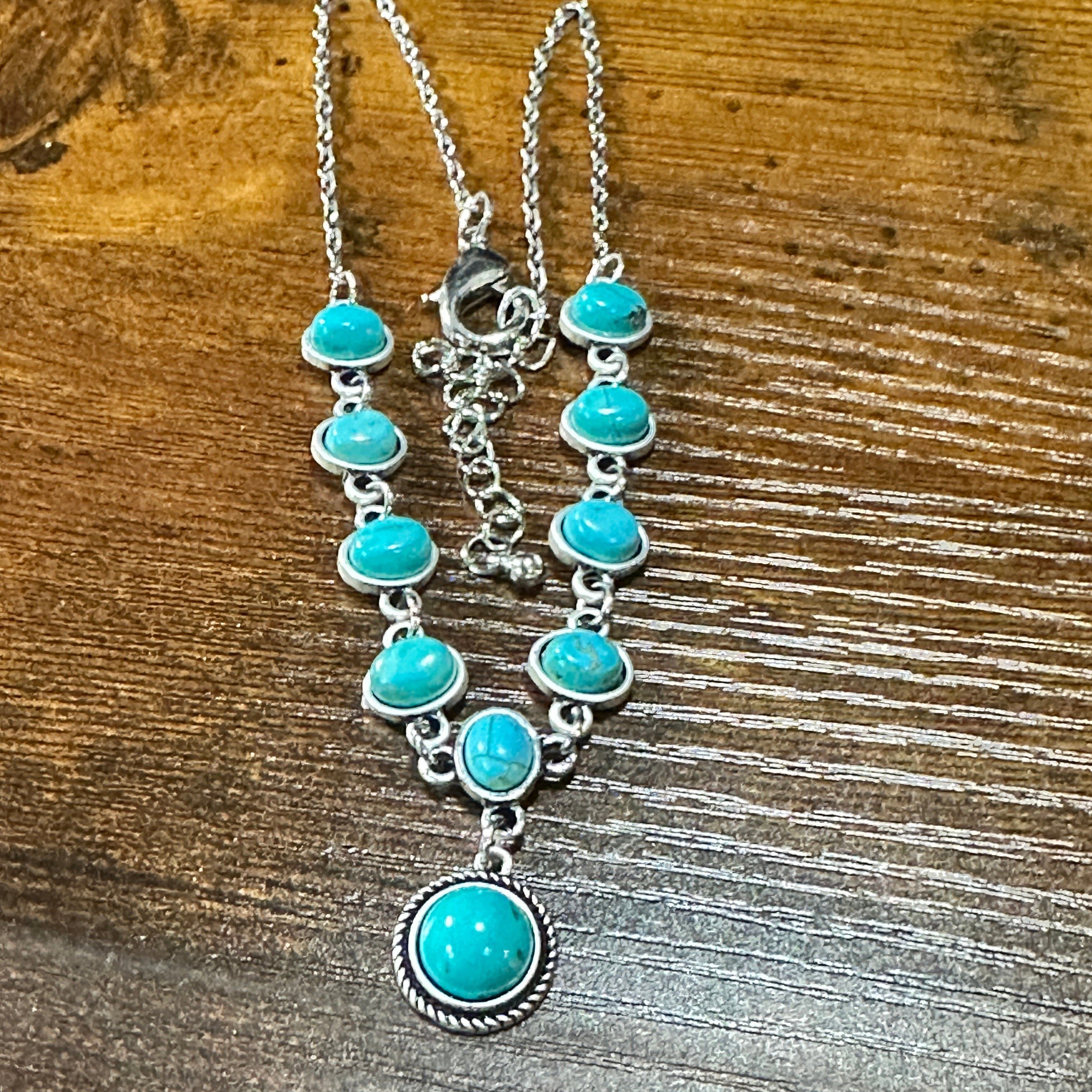 Other Unique Handmade Turquoise Necklace, Cowgirl Southwestern Adj Size ONE SIZE - 7 Thumbnail