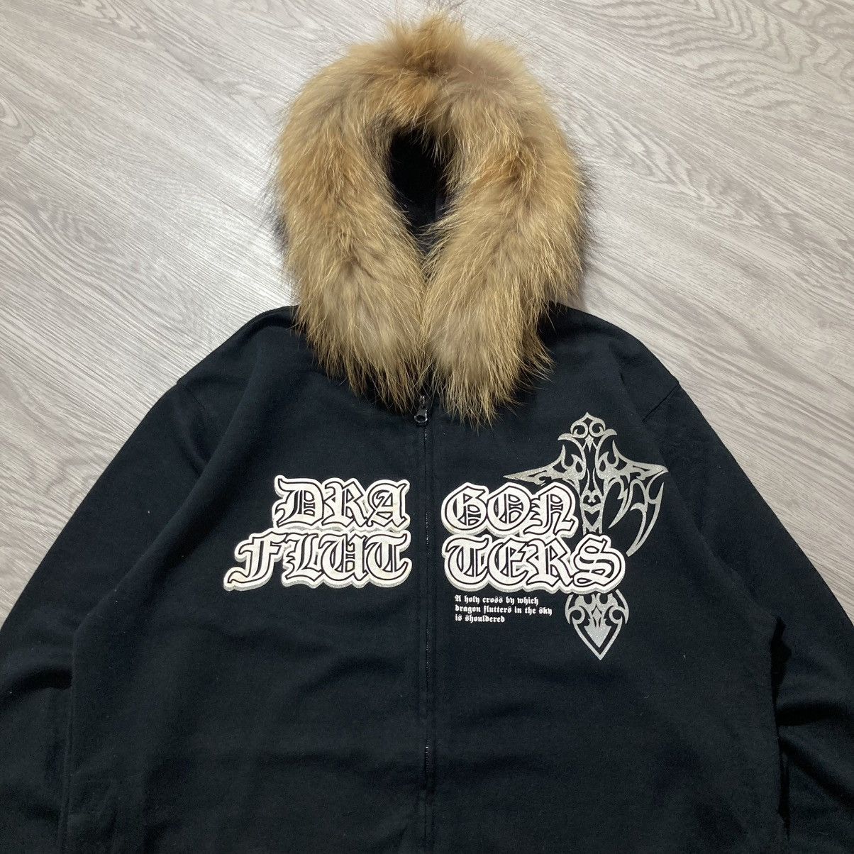 14th Addiction 2000s Beaumere Dagger Poem Grunge Punk Style Fur Ziphoodie Size US L / EU 52-54 / 3 - 2 Thumbnail