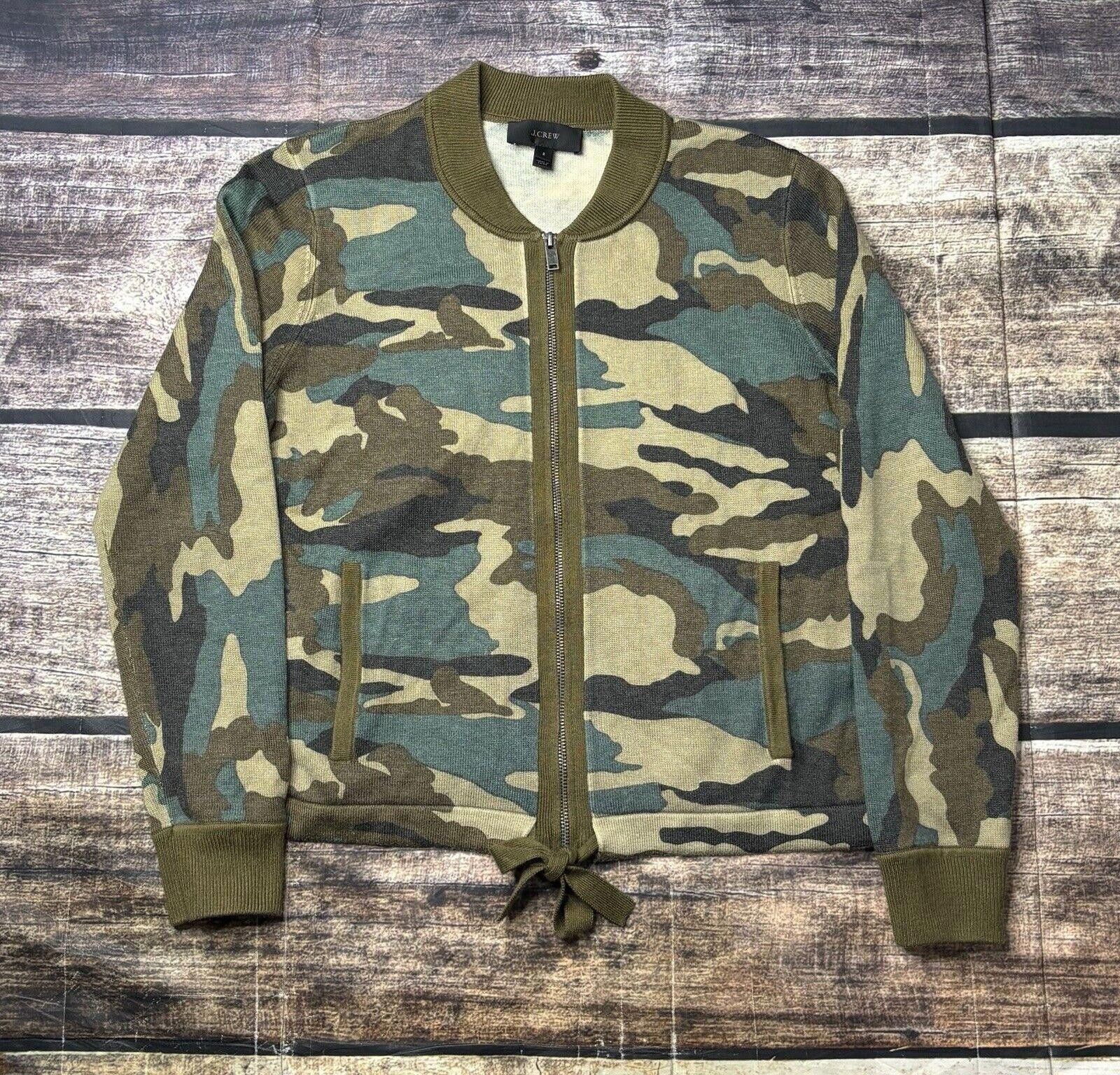 J.Crew J Crew Cardigan Sweater Women's Small Camo Wool Blend Size S / US 4 / IT 40 - 1 Thumbnail