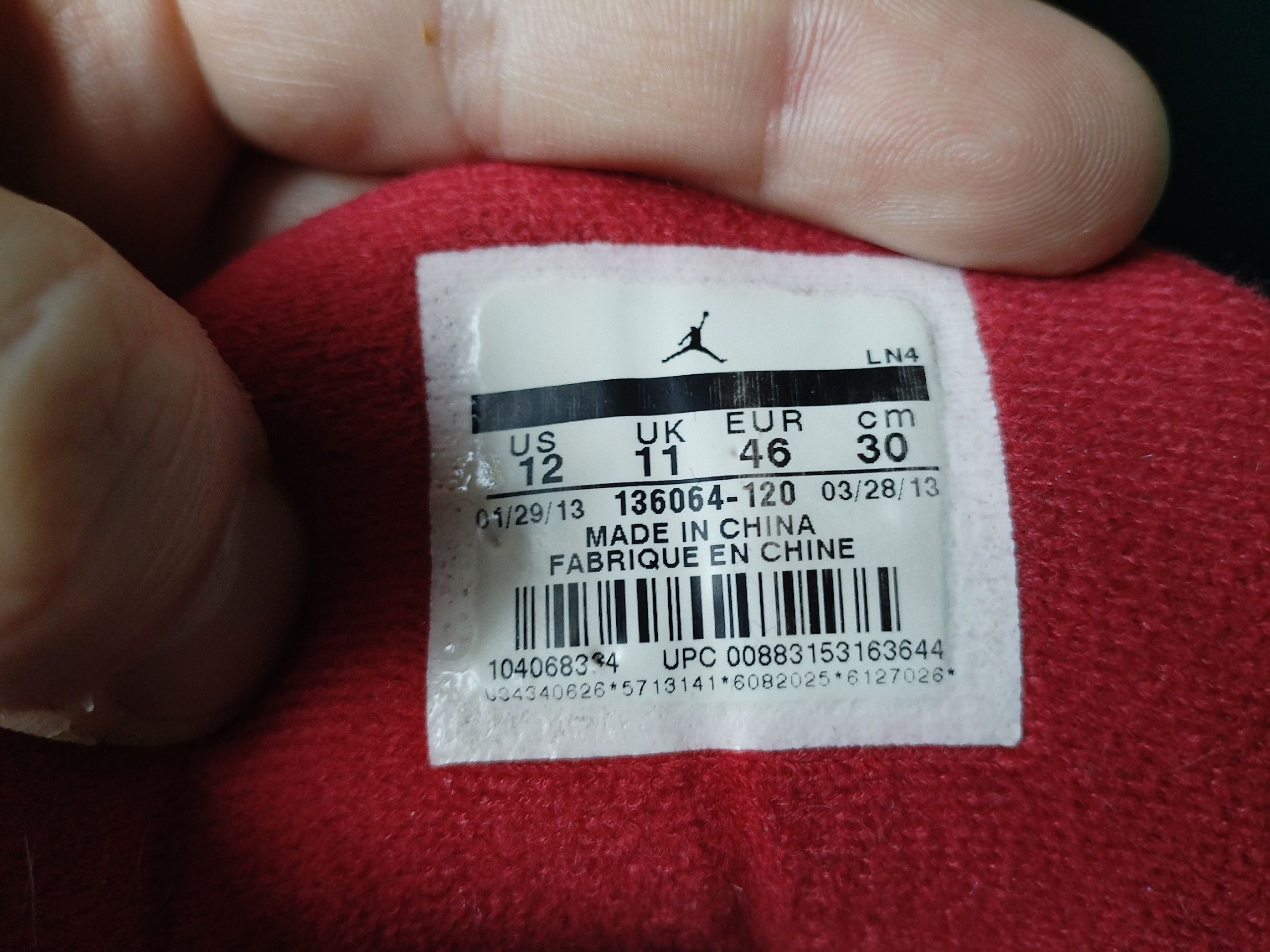 Jordan Brand Air Jordan 3 Retro Fire Red 2013 Size US 12 / EU 45 - 9 Thumbnail