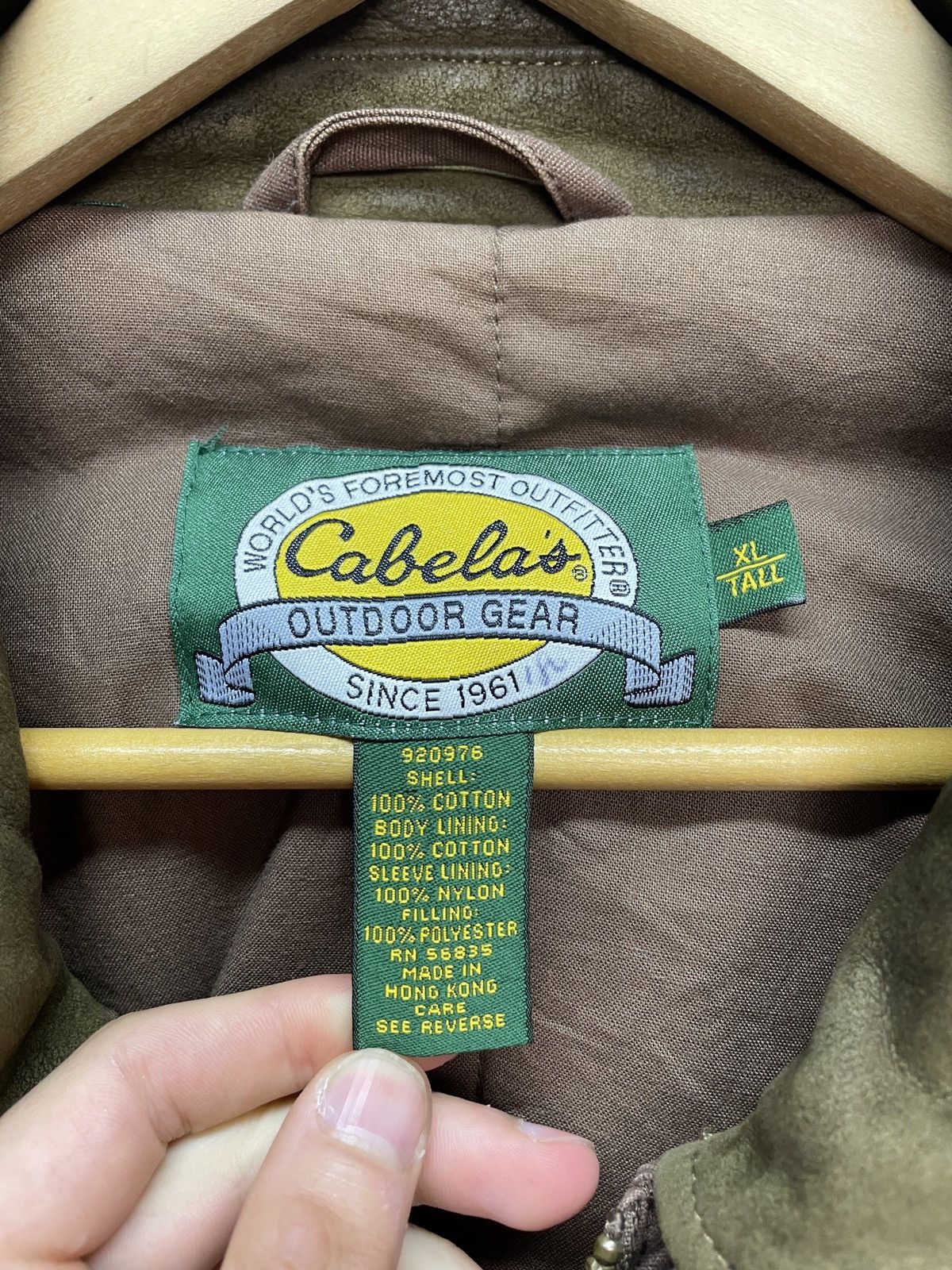 Schott Vintage y2k Avirex Vibe Cabelas Brown Nylon Leather Jacket Size US XL / EU 56 / 4 - 14 Thumbnail
