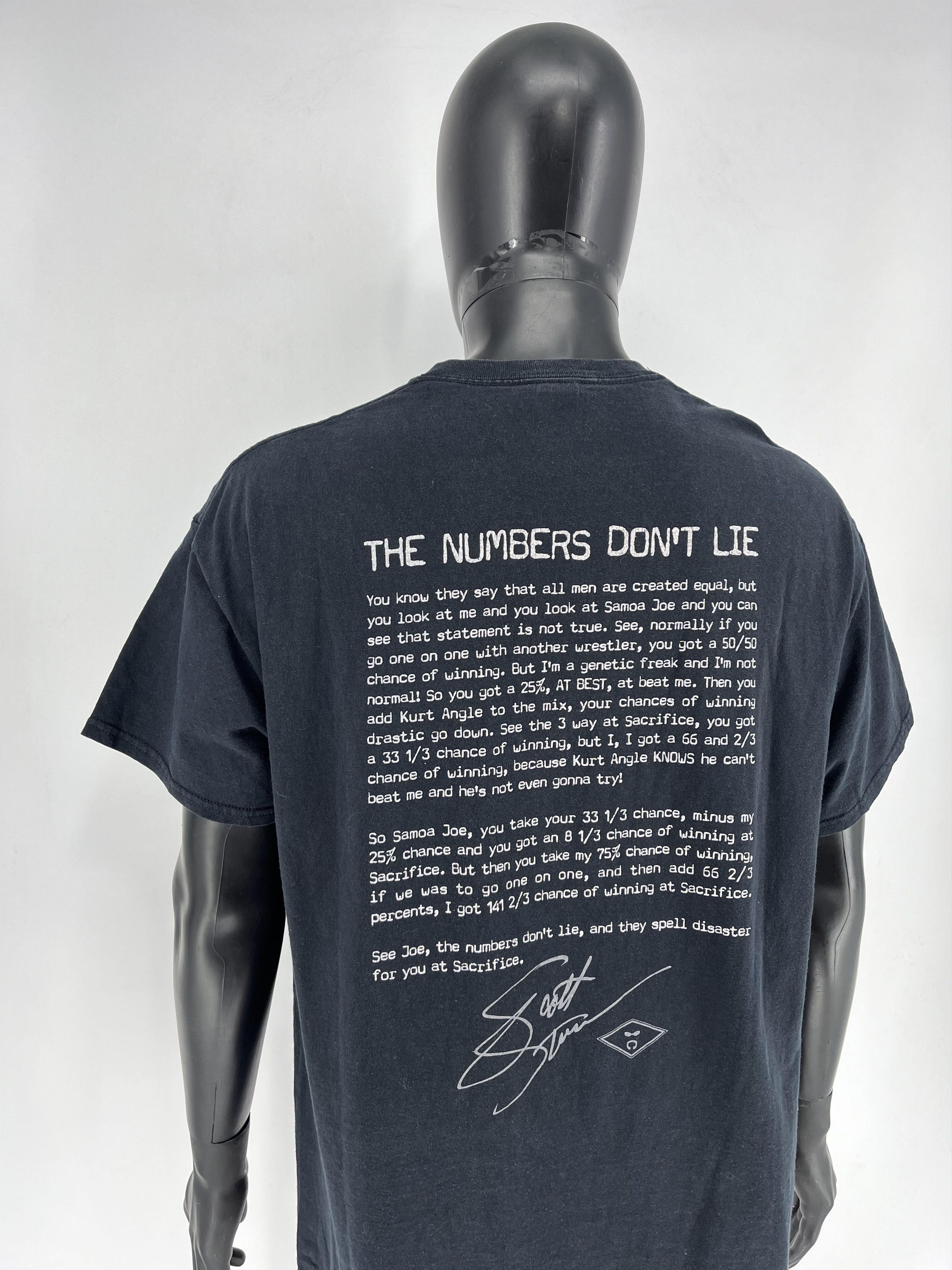 Vintage Scott Steiner TShirt SCOTT STEINER Einsteiner - The Numbers Size US XL / EU 56 / 4 - 9 Thumbnail