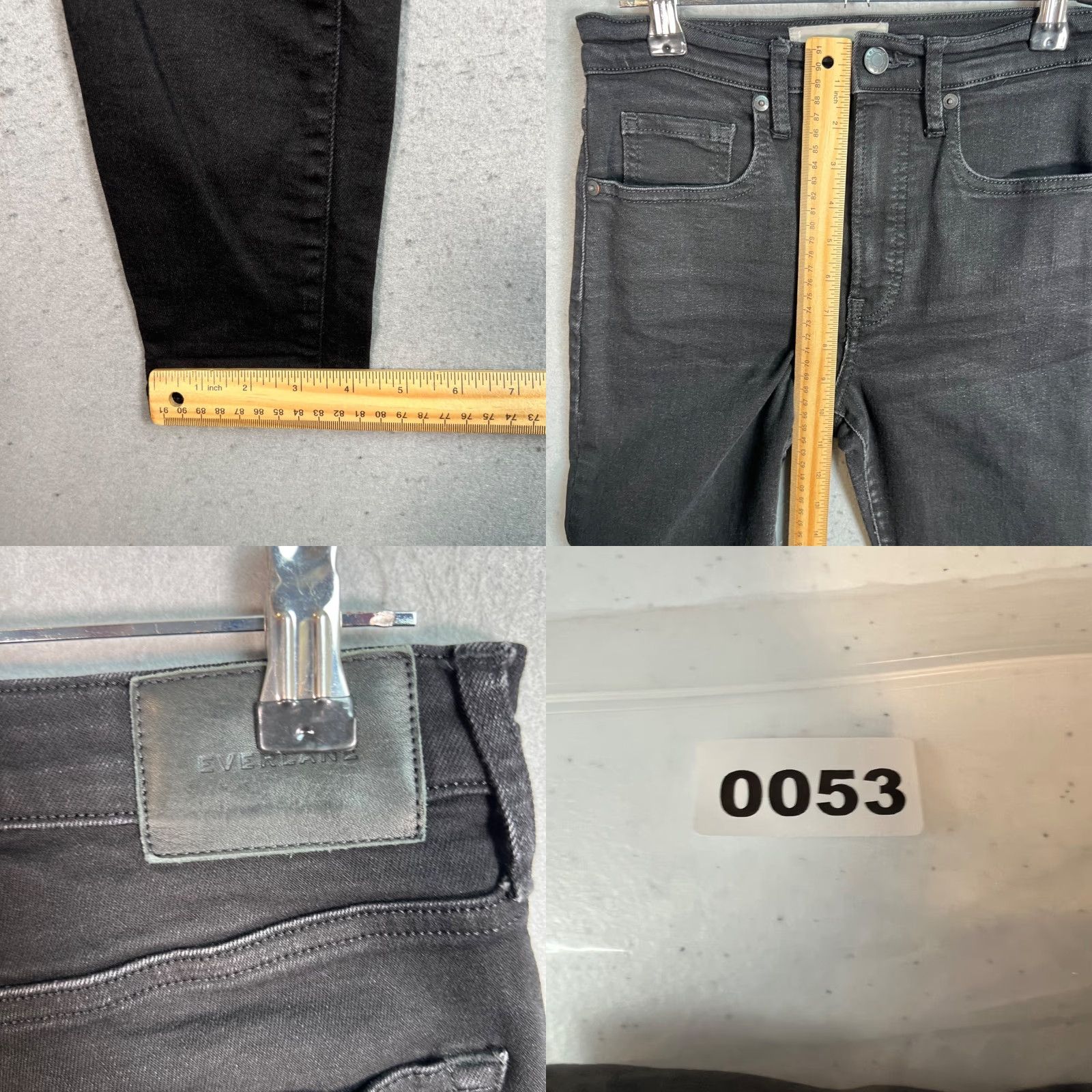 Everlane Everlane Womens Size 26 High Rise Skinny Ankle Jeans Cotton Blend Denim Black Size 26" / US 2 / IT 38 - 8 Thumbnail