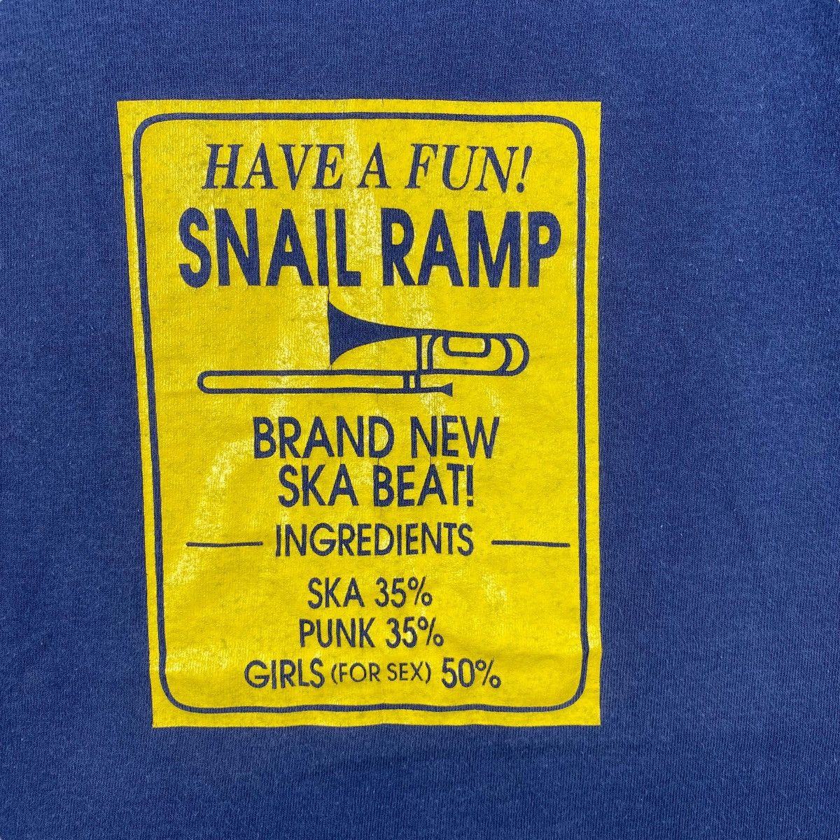 Band Tees Vintage Japanese Band SNAIL RAMP Ska Hardcore Punk Tee Shirt Size US S / EU 44-46 / 1 - 2 Thumbnail