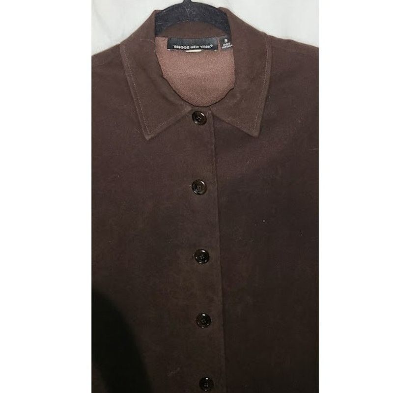Briggs & Riley Briggs New York Brown Button Down Jacket Size Small Size S / US 4 / IT 40 - 4 Thumbnail