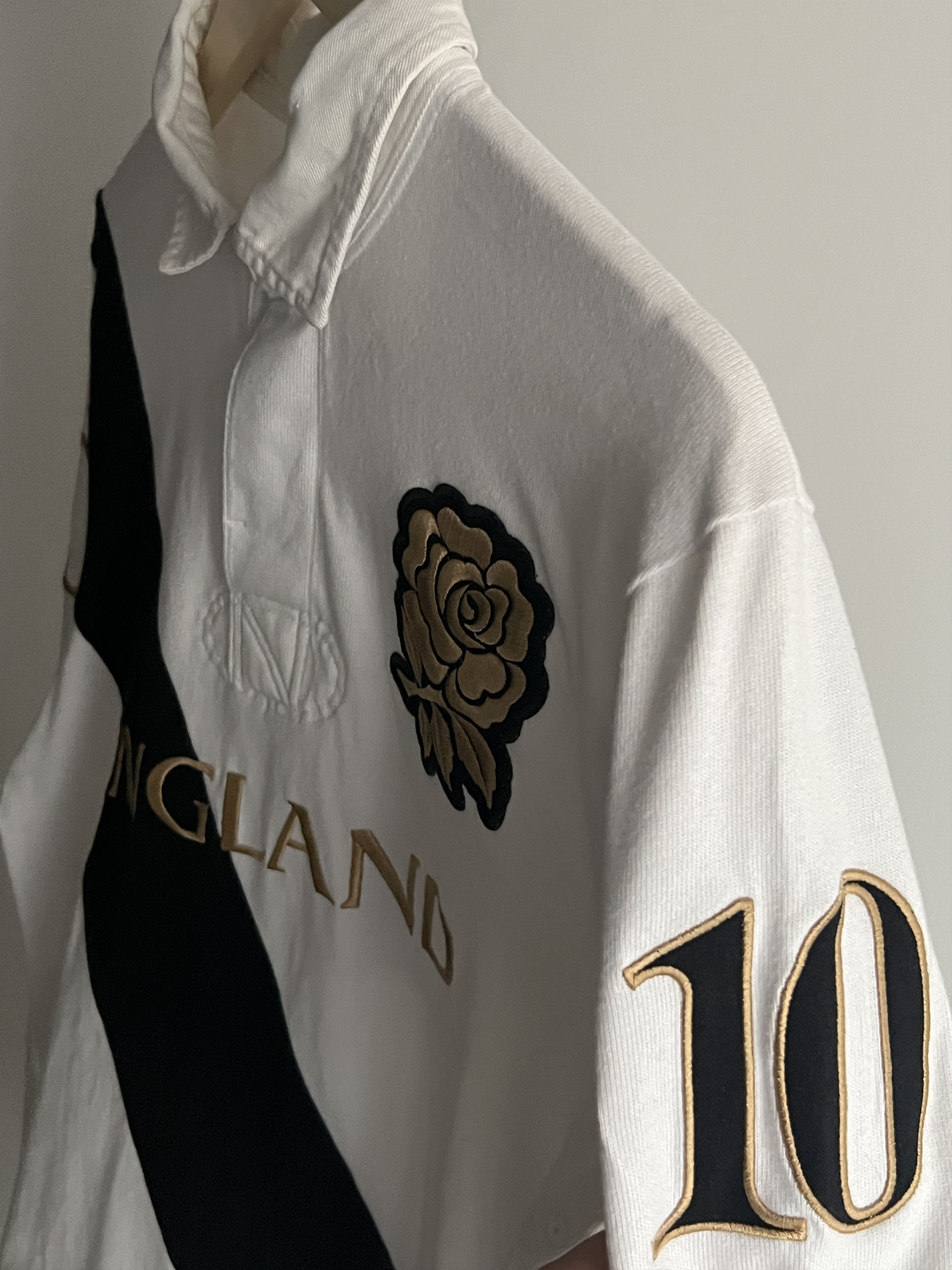 Nike Vintage Nike Rugby Golden England 10 Long Sleeve Size US S / EU 44-46 / 1 - 6 Thumbnail