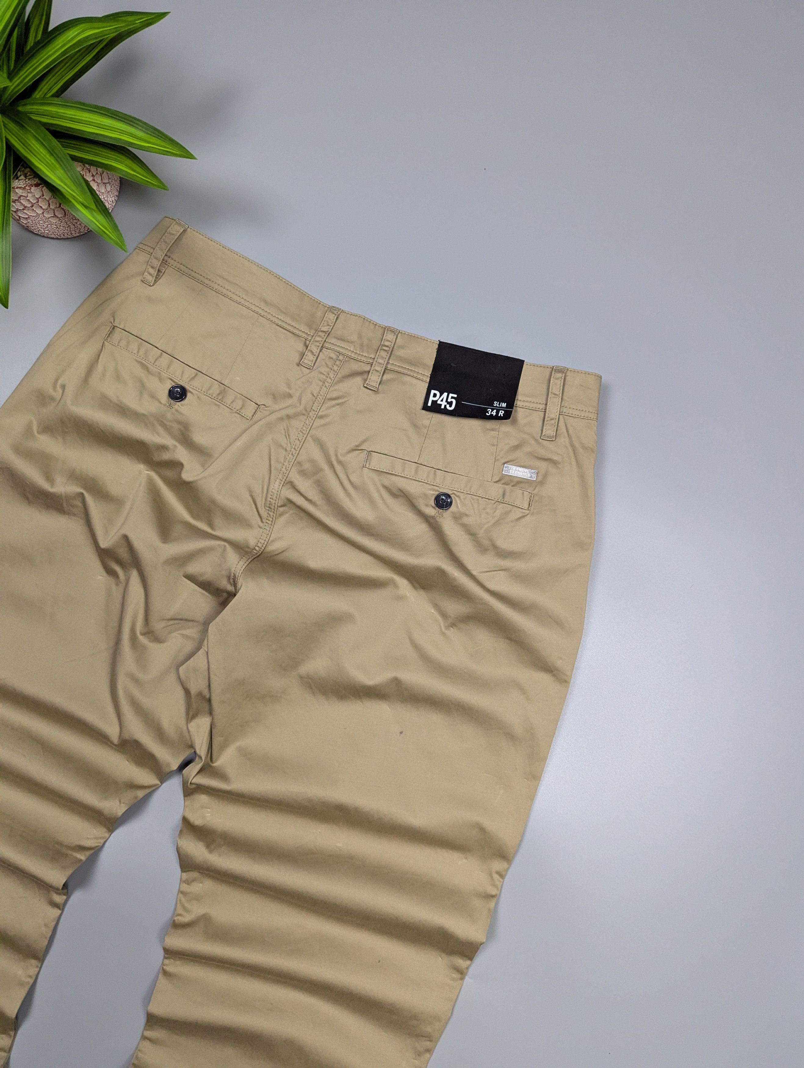 Armani Exchange New Armani Exchange Men's Slim Fit Chinos Beige Pants Size US 34 / EU 50 - 14 Thumbnail