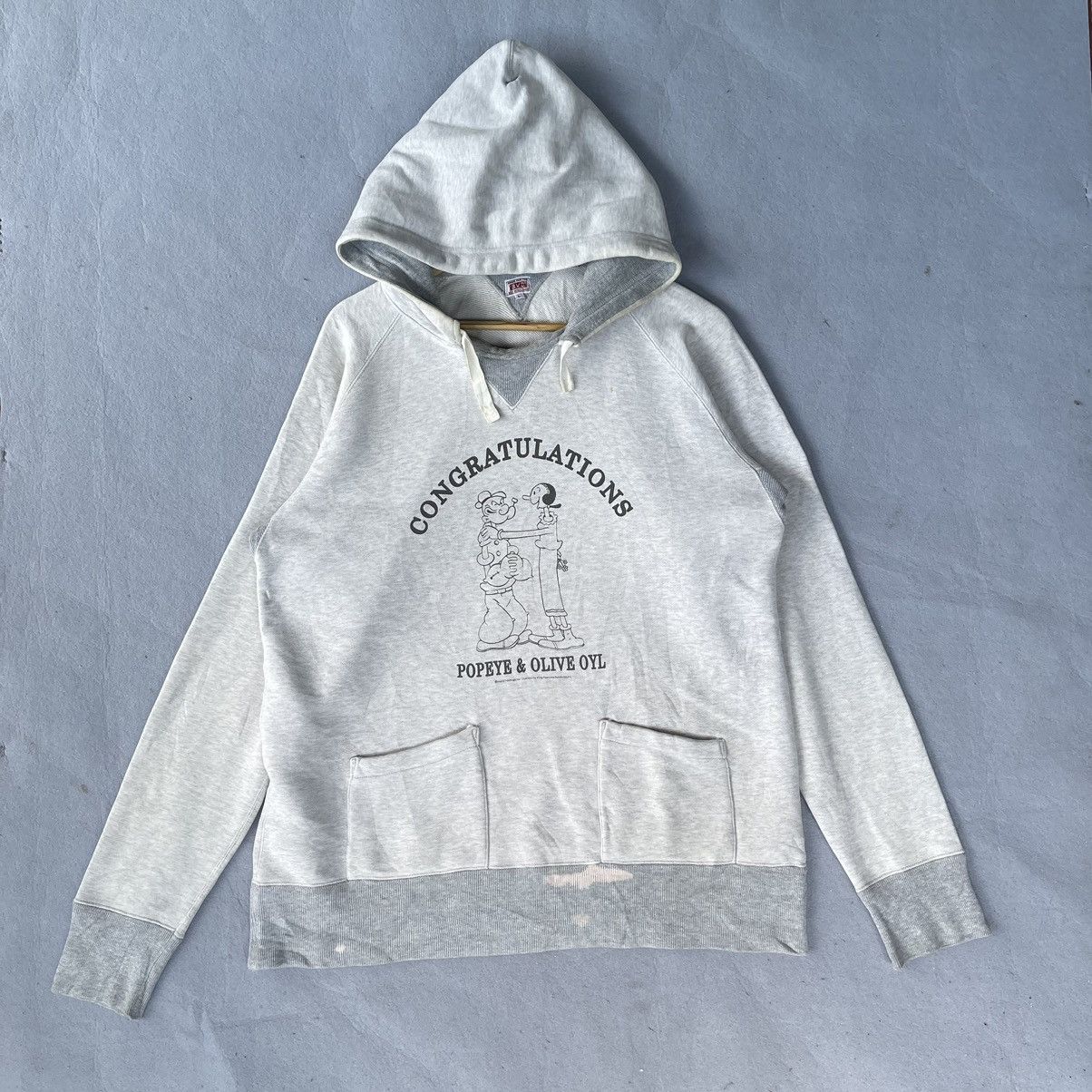 Vintage BVD x Popeye & Olive Oyl Hoodie – Licensed Graphic
