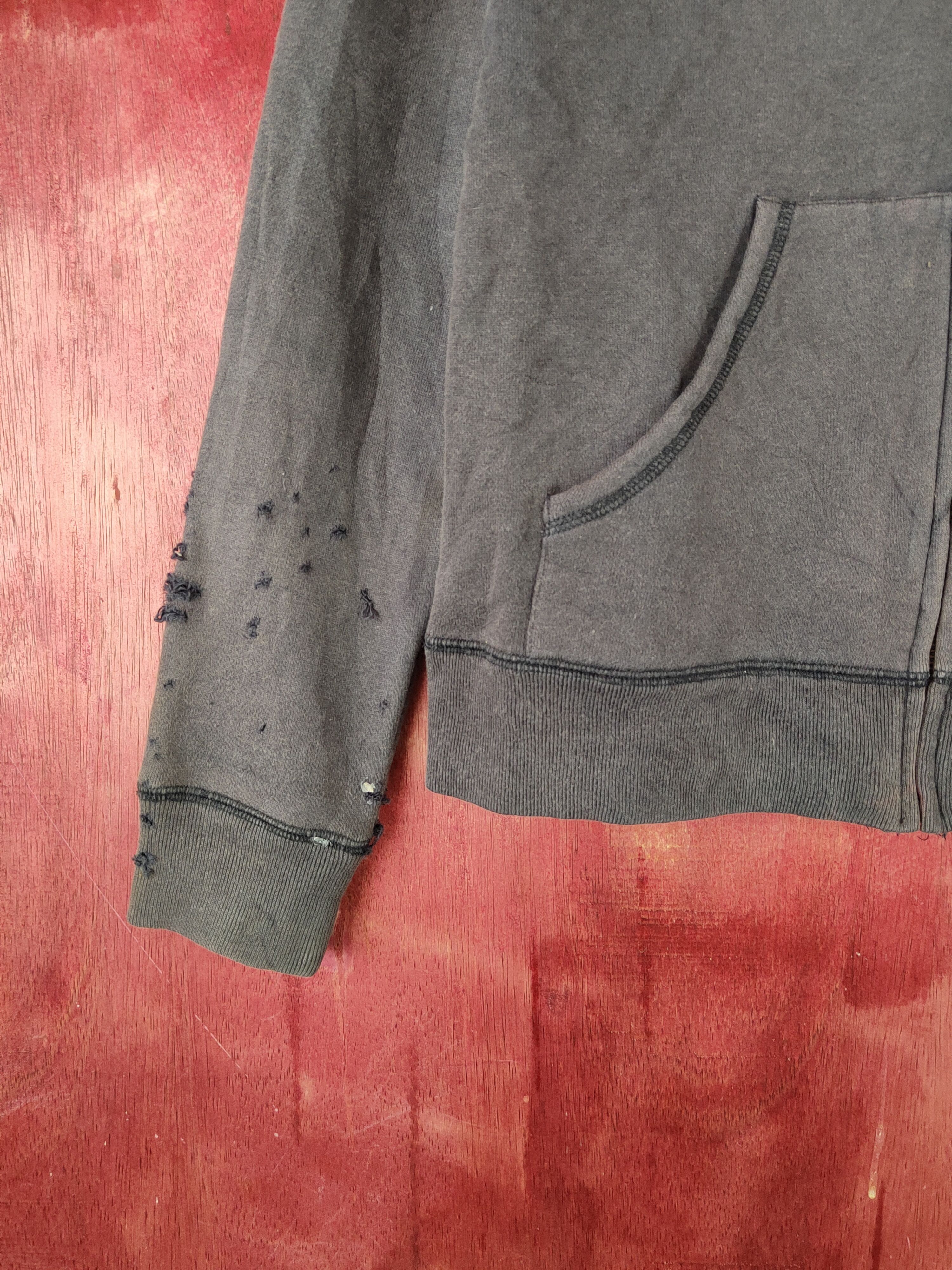 Japanese Brand Archi art Dark Purple Faded Hoodie Sweaters #S2287 Size S / US 4 / IT 40 - 5 Thumbnail