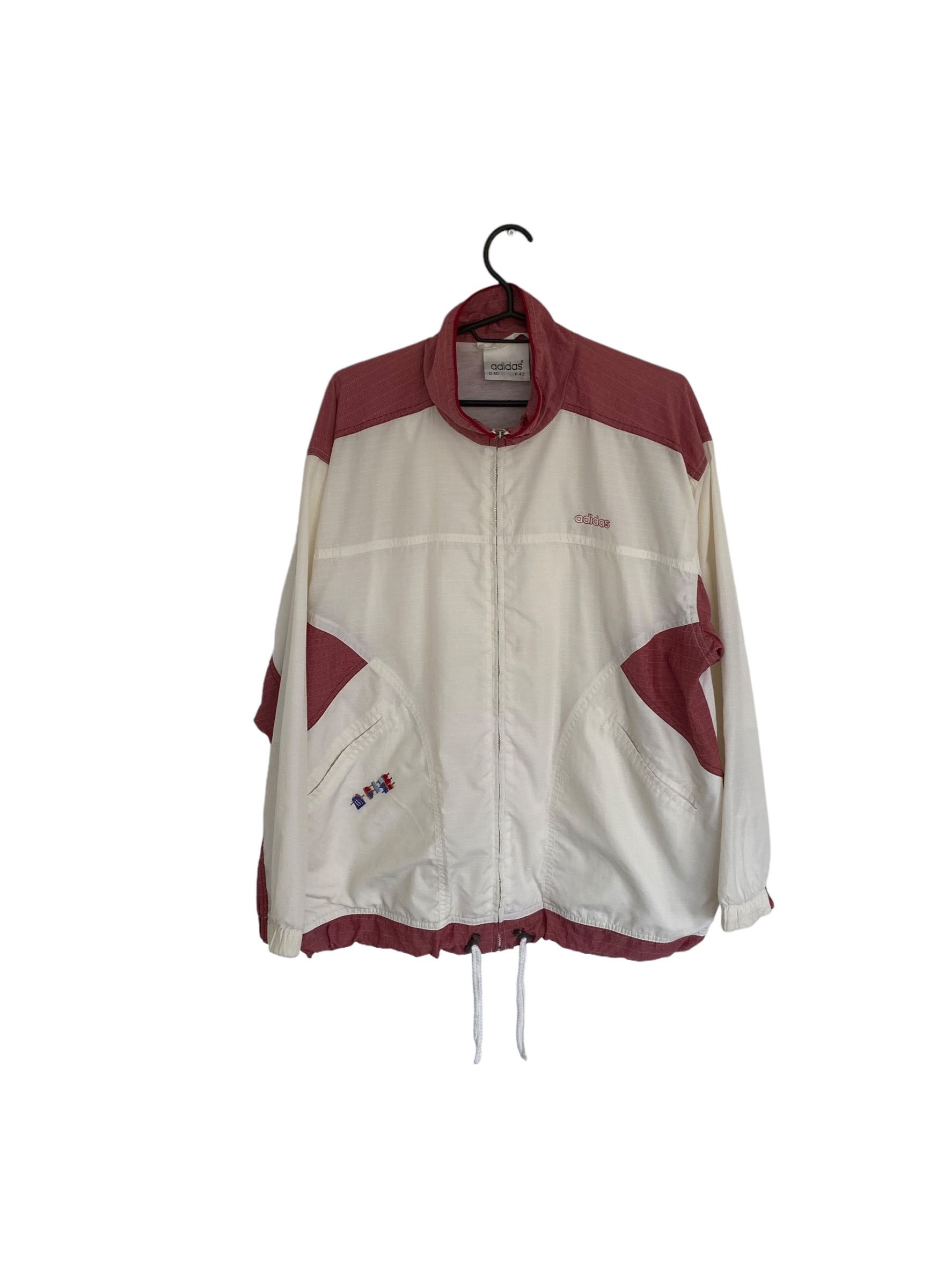 Adidas × Vintage Adidas 80s' vintage windbreaker jacket Size US L / EU 52-54 / 3 - 1 Thumbnail