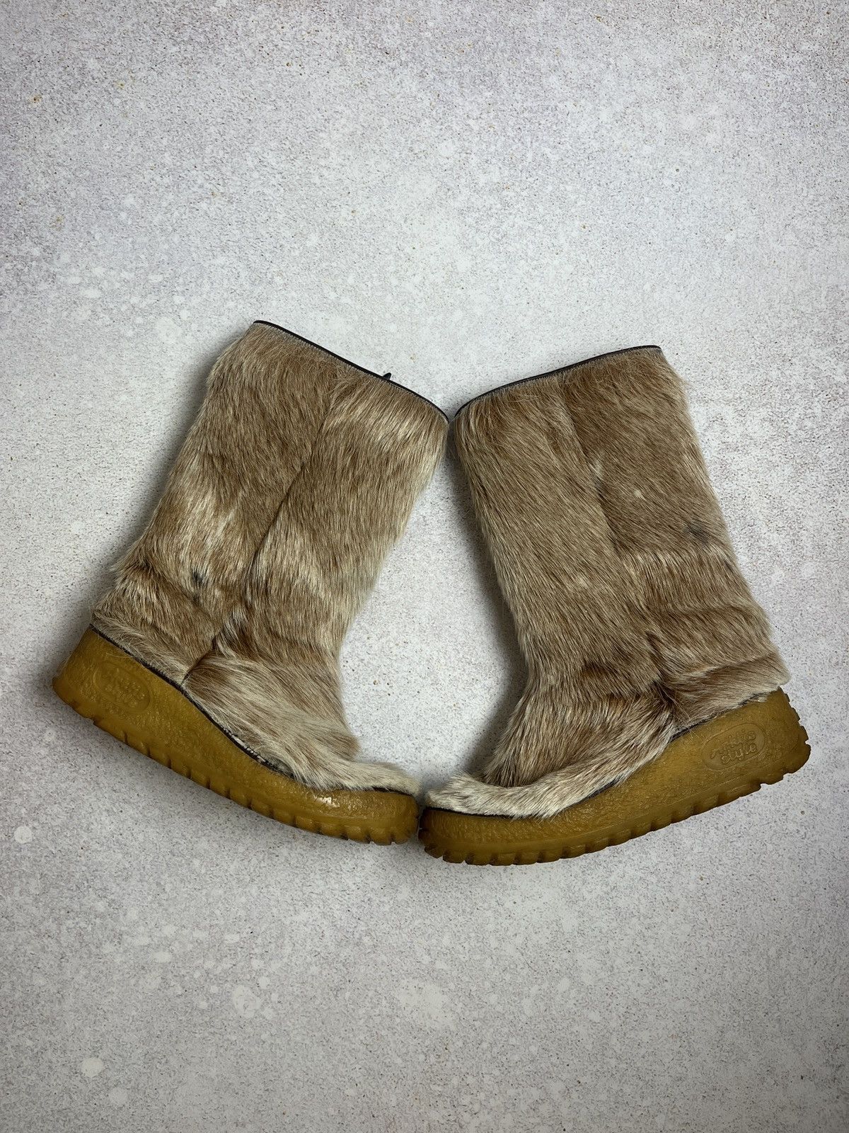 Hysteric Glamour DDP Arktis Style Faux Fur Winter Boots Beige Style Y2K Size US 9 / IT 39 - 1 Thumbnail