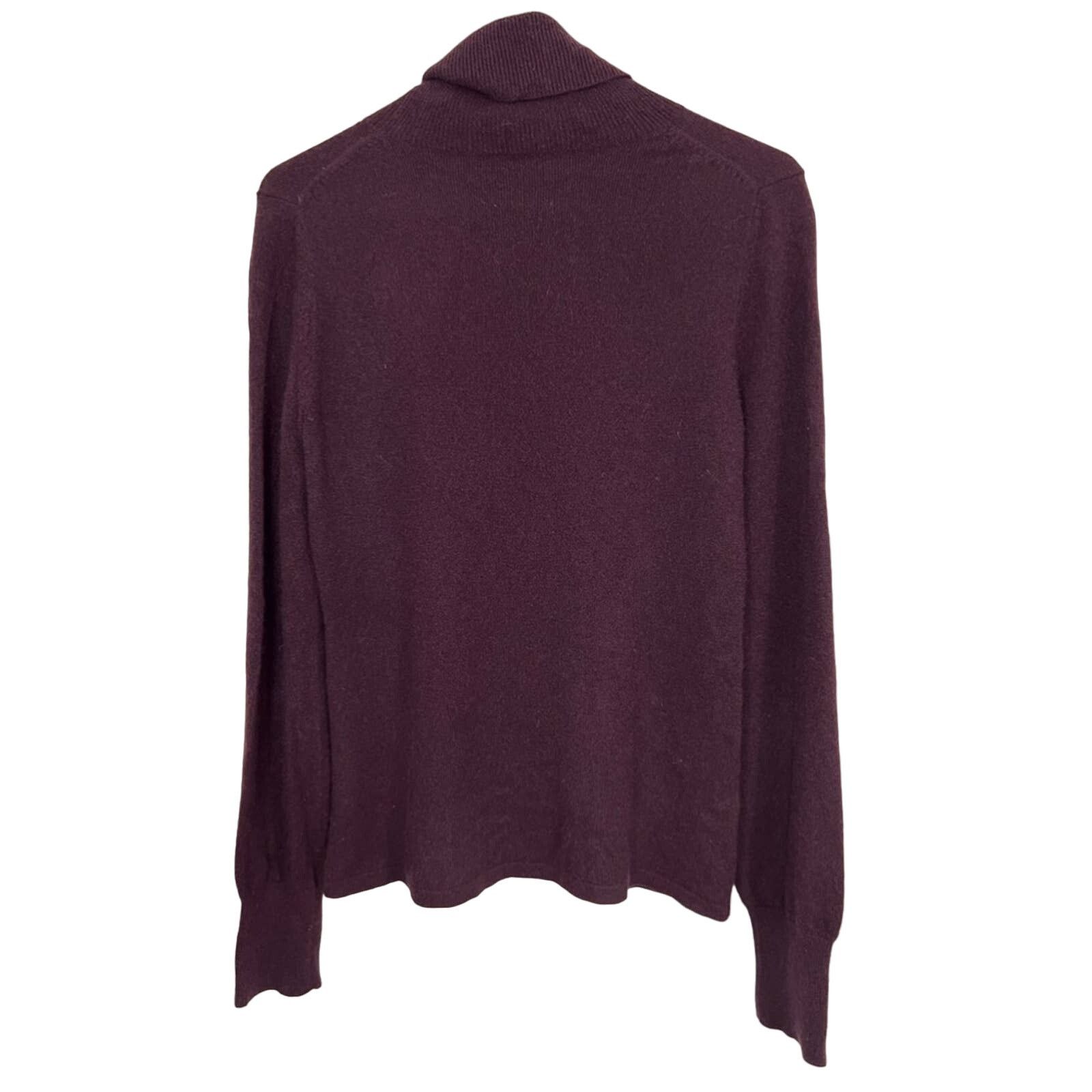 Ann Taylor Ann Taylor Turtleneck Cowl 100% Cashmere Pullover Sweater L Size L / US 10 / IT 46 - 2 Thumbnail