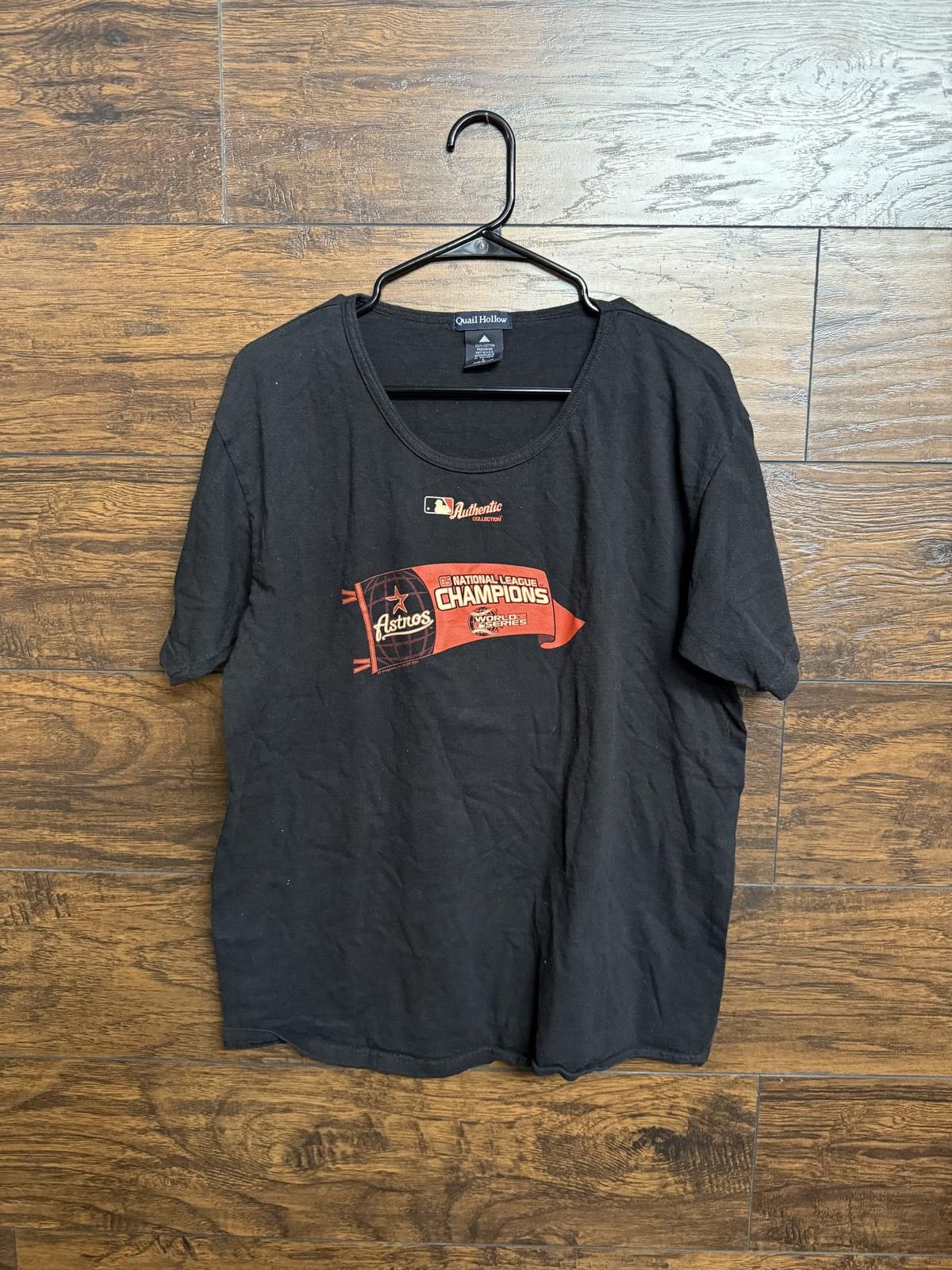 Designer Womens Houston Astros T-shirt 2005 National Champions - L Size L / US 10 / IT 46 - 1 Thumbnail
