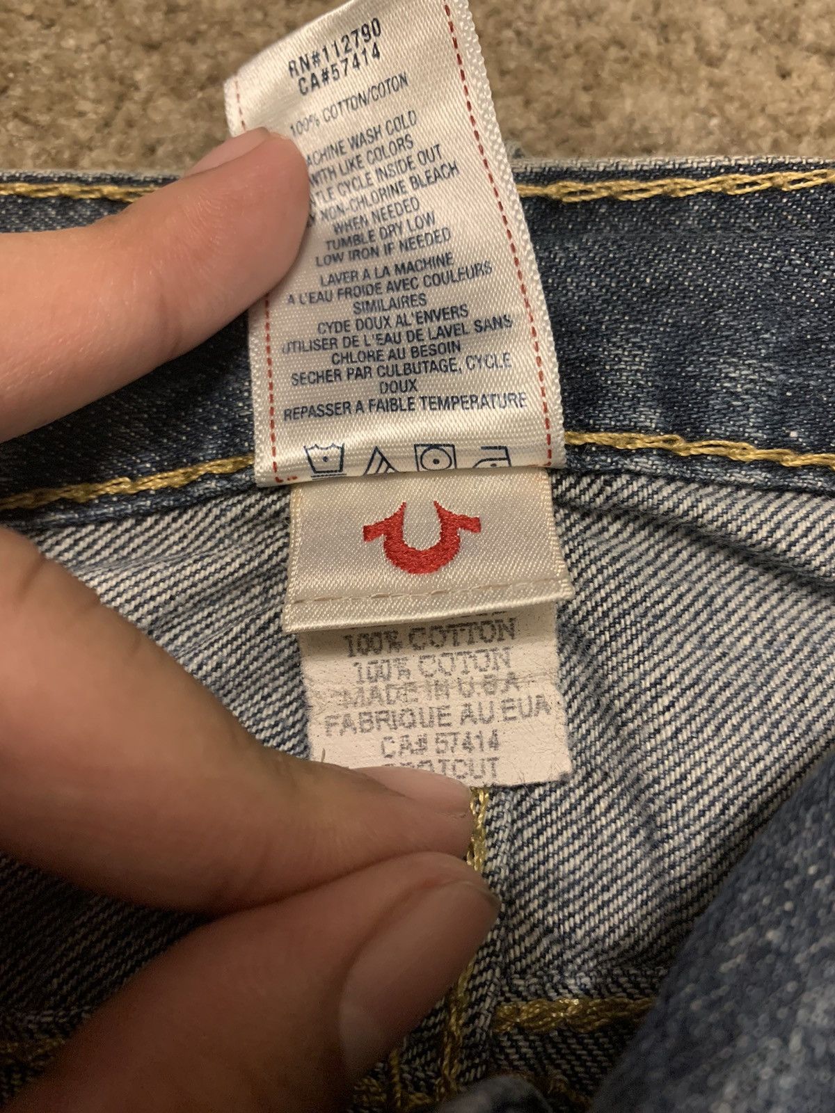 True Religion True Religion Boot Cut Y2K Denim Jeans Size US 34 / EU 50 - 9 Thumbnail