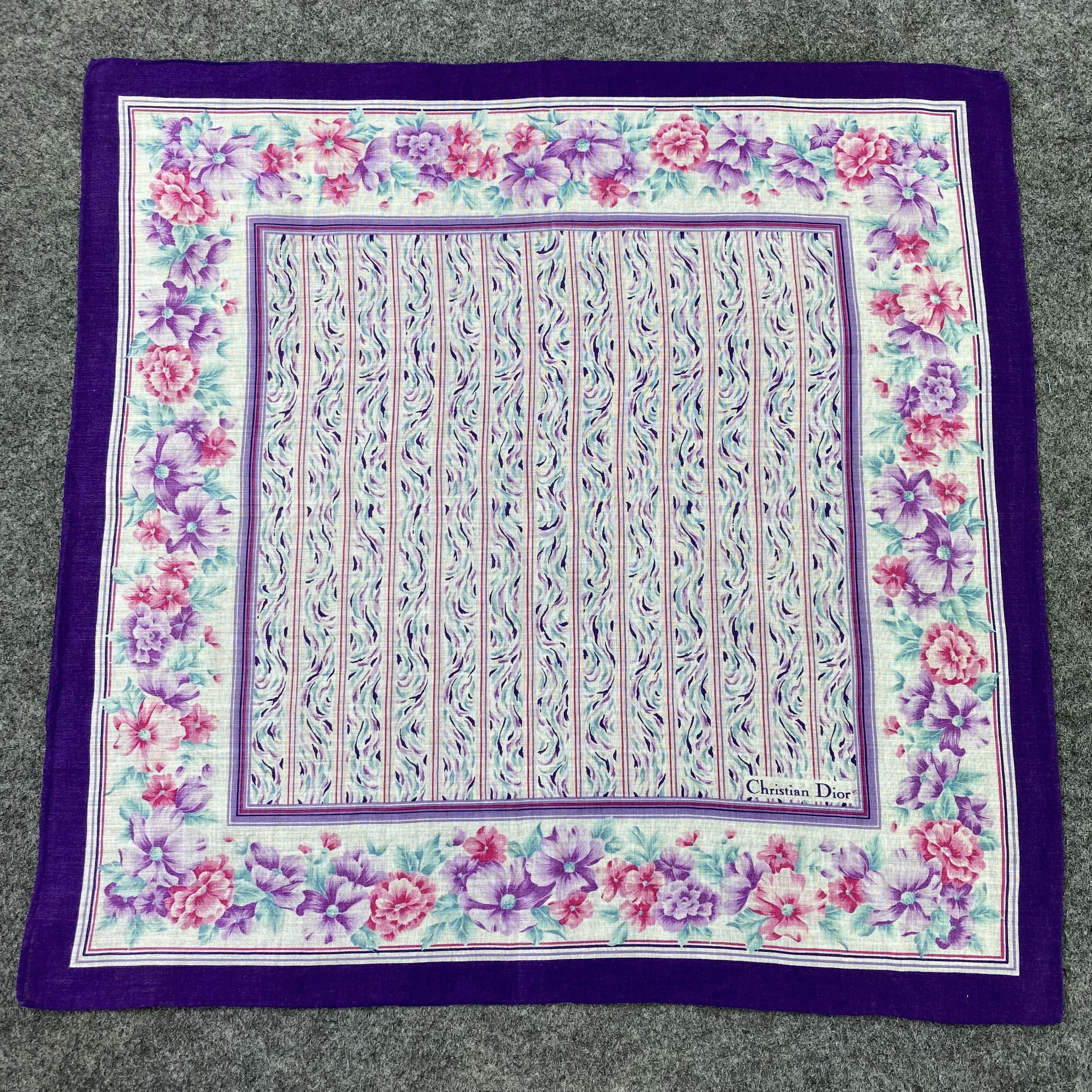 Designer Christian Dior Handkerchief / Bandana / Neckerchief-B747 Size ONE SIZE - 3 Thumbnail