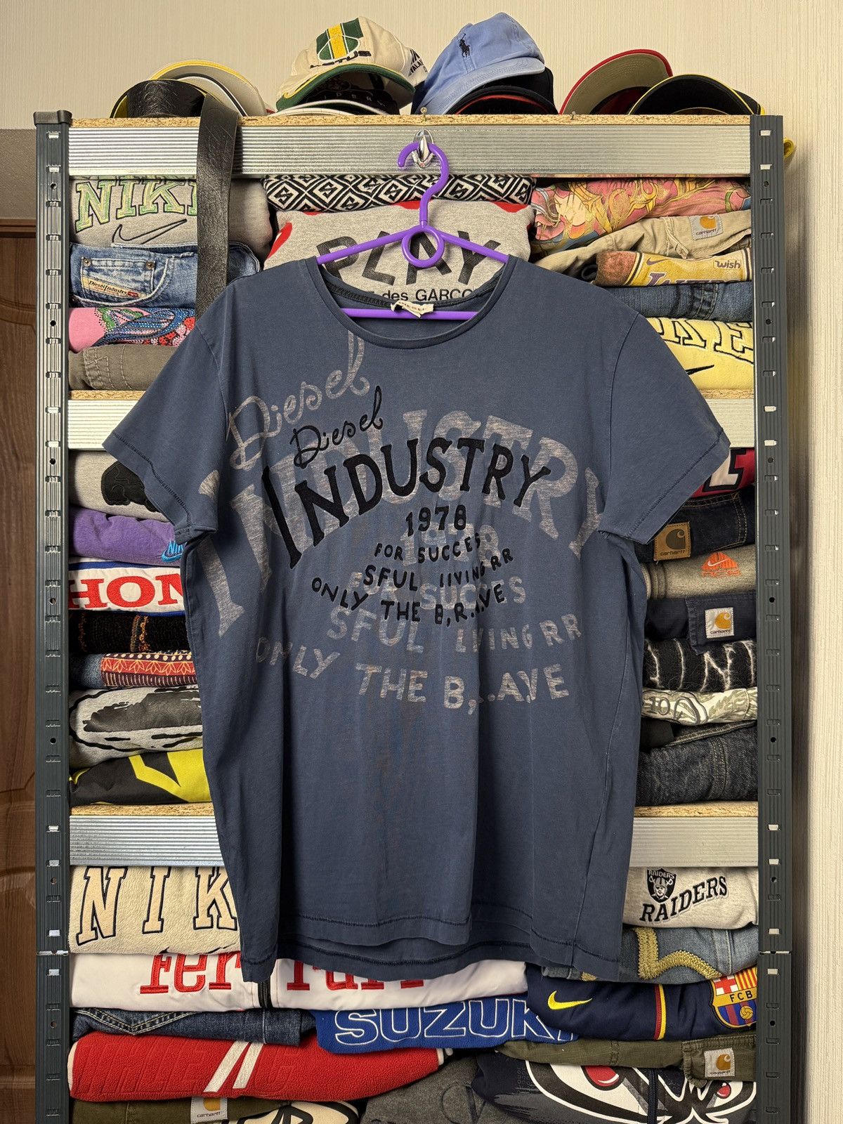 Diesel Vintage Diesel Big Over Logo Crazy Y2K Hype Tee Size US XXL / EU 58 / 5 - 1 Thumbnail