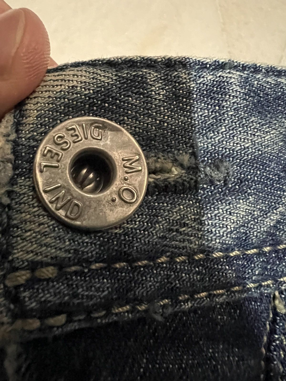 Diesel × If Six Was Nine 🌈Baggy🌈Vintage Diesel Industry Distress Jean Size US 35 - 11 Thumbnail