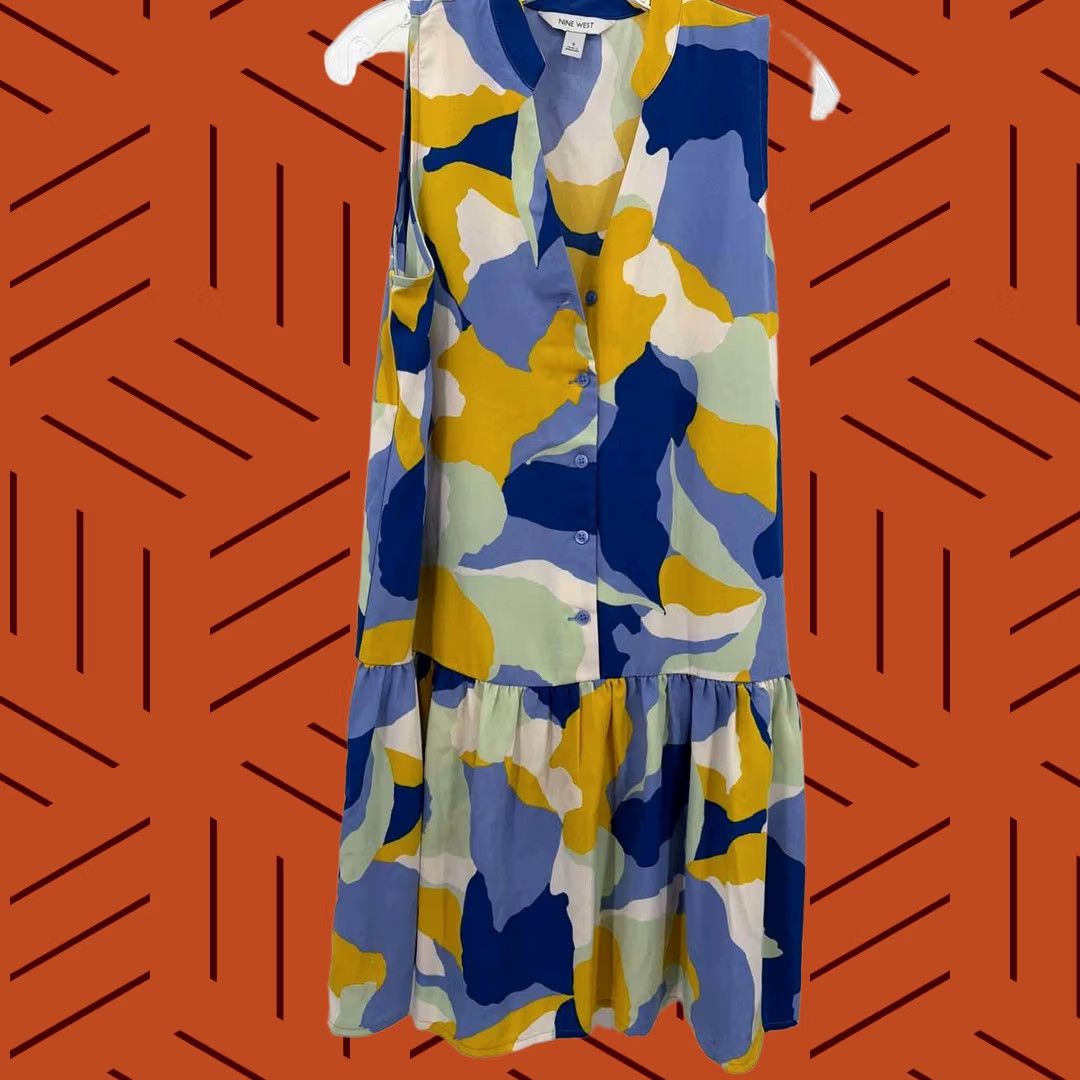Vintage Pre-Owned Mlle Gabrielle Tan Size Medium Long Sleeveless Dress Size M / US 6-8 / IT 42-44 - 1 Thumbnail